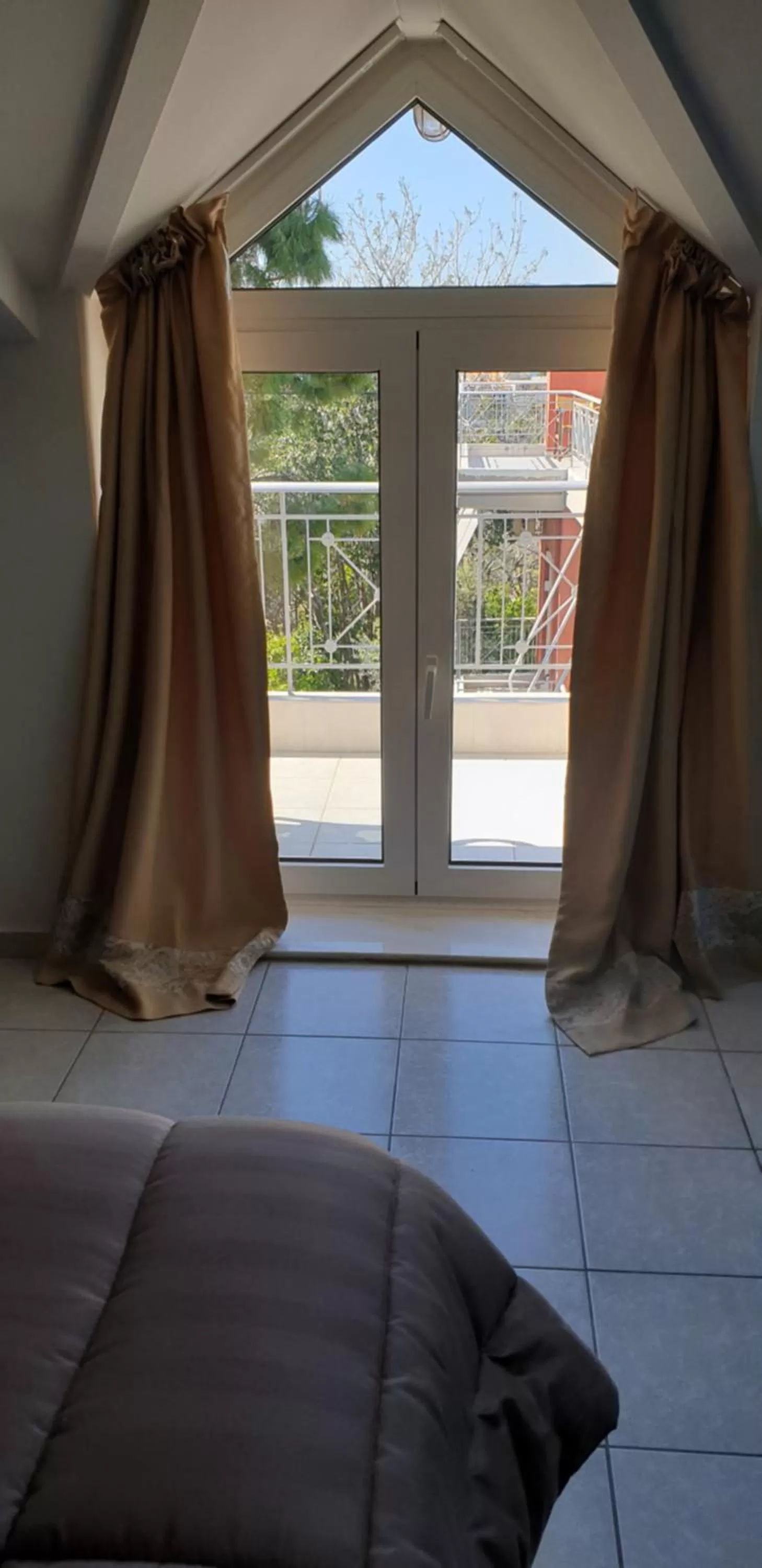 View (from property/room), Bed in Alexia's Apartments