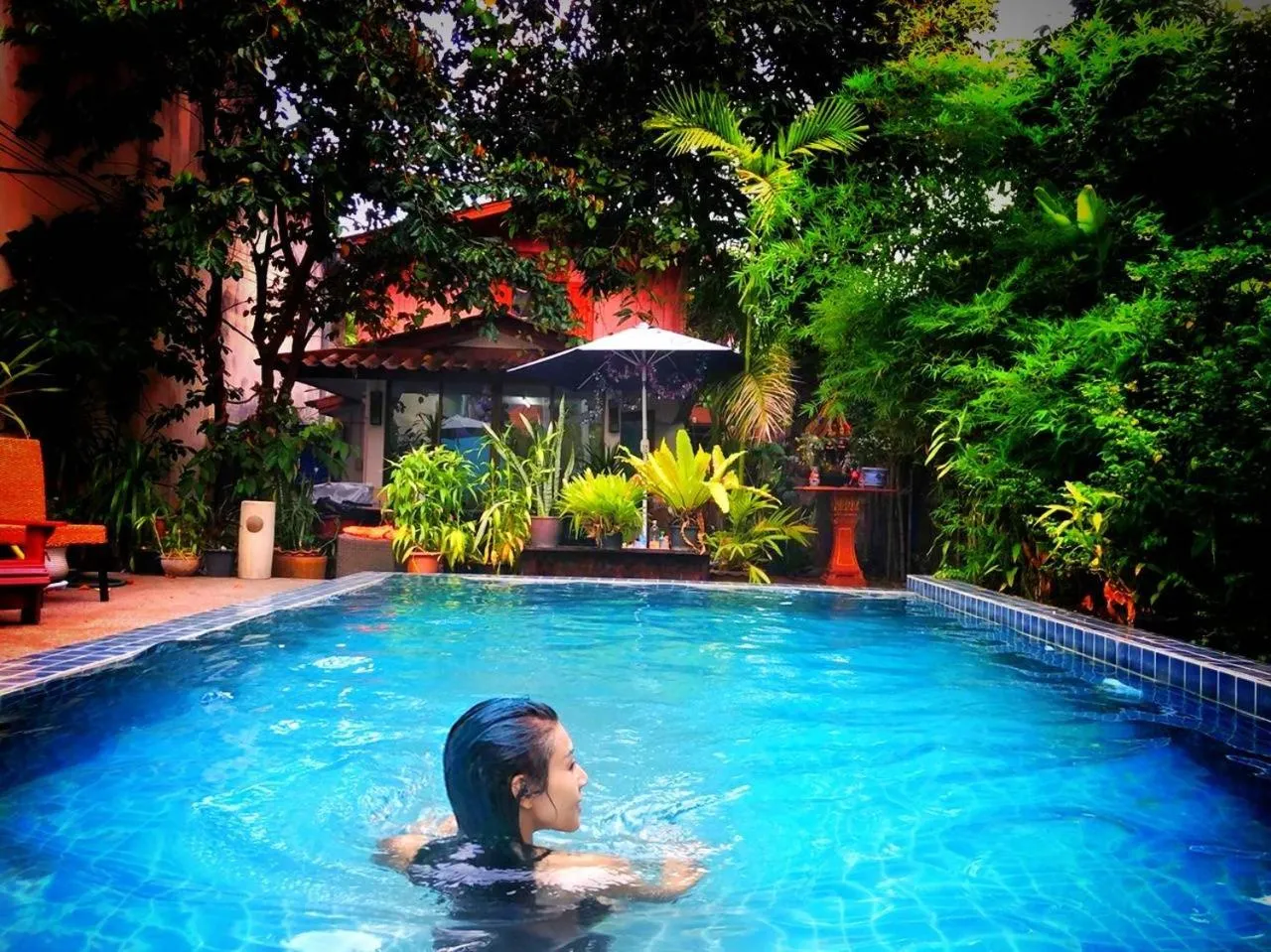 Swimming pool in Mandala House, Chiang Mai