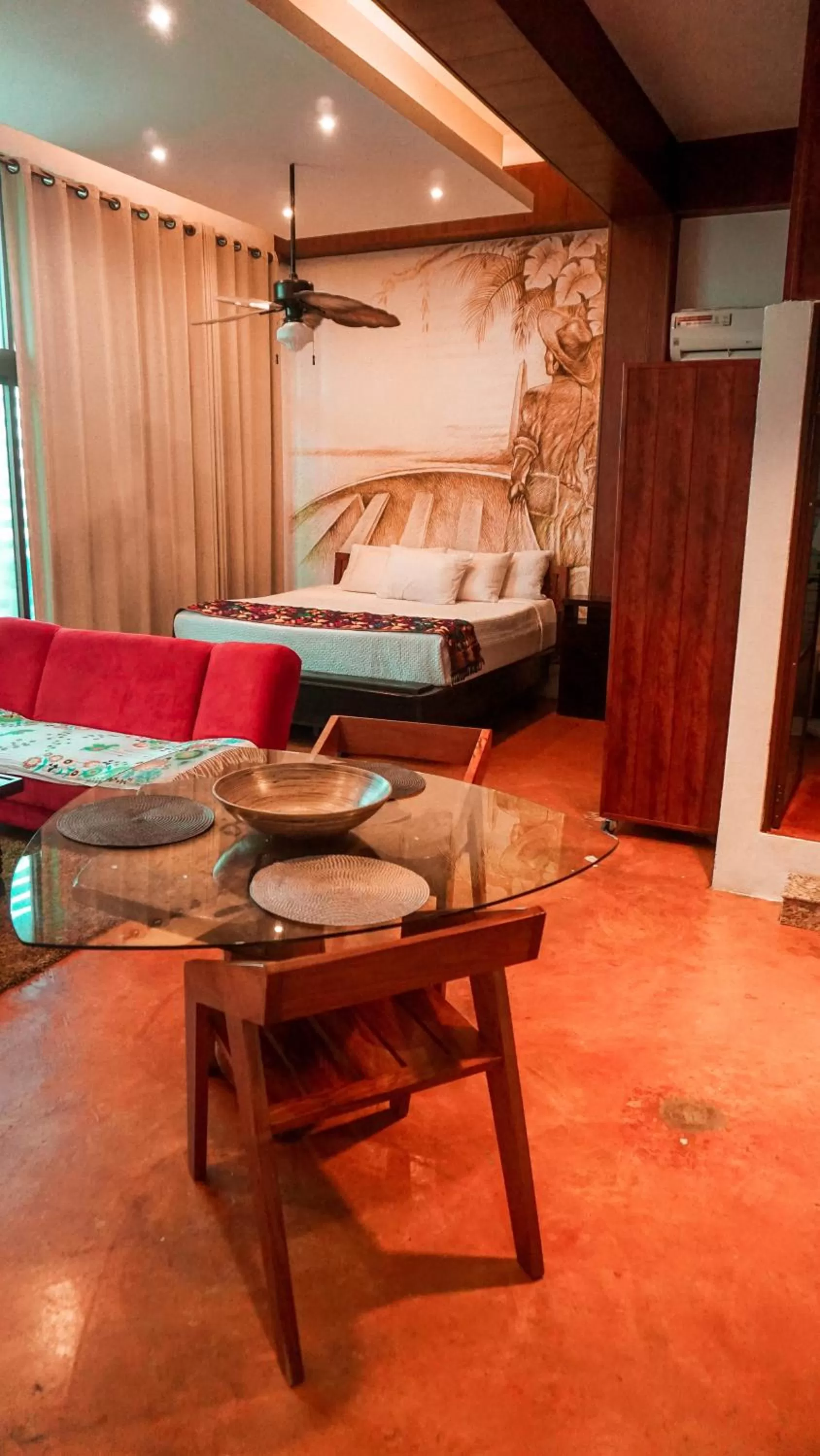 View (from property/room), Bed in Apartamentos "Ala Residencias"