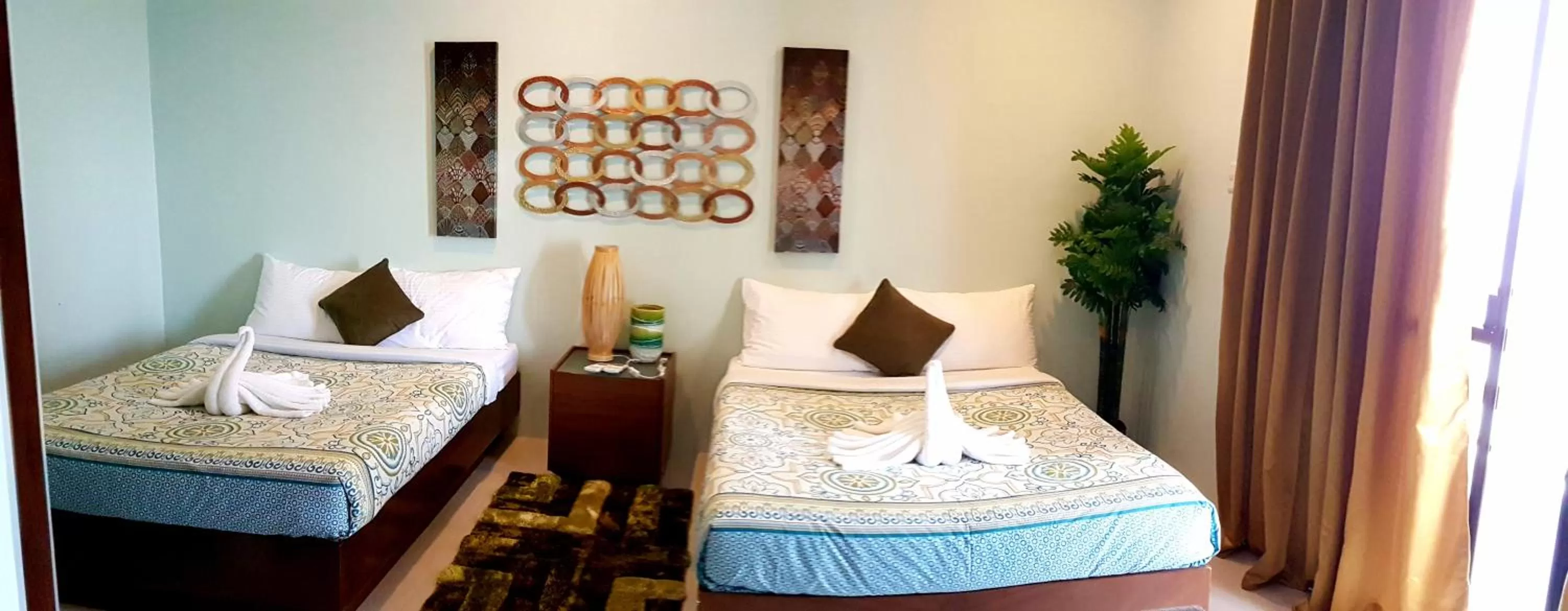 Bed in Tropical Fun Ta Sea Rentals