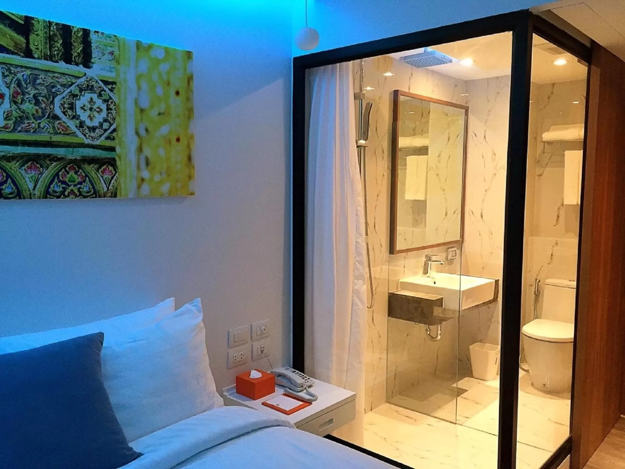 Bathroom in S Box Sukhumvit Hotel