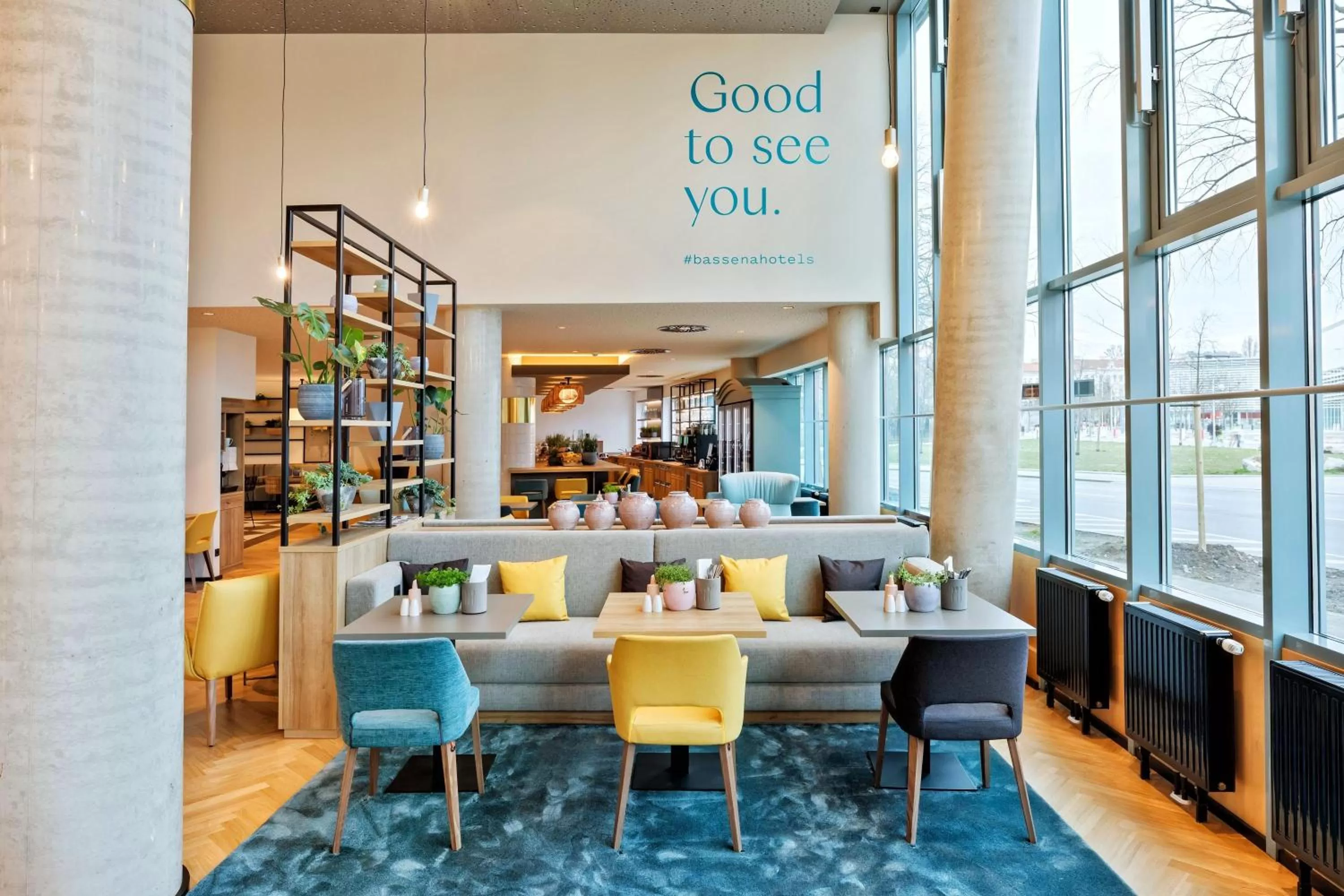 Lobby or reception in BASSENA Wien Messe Prater