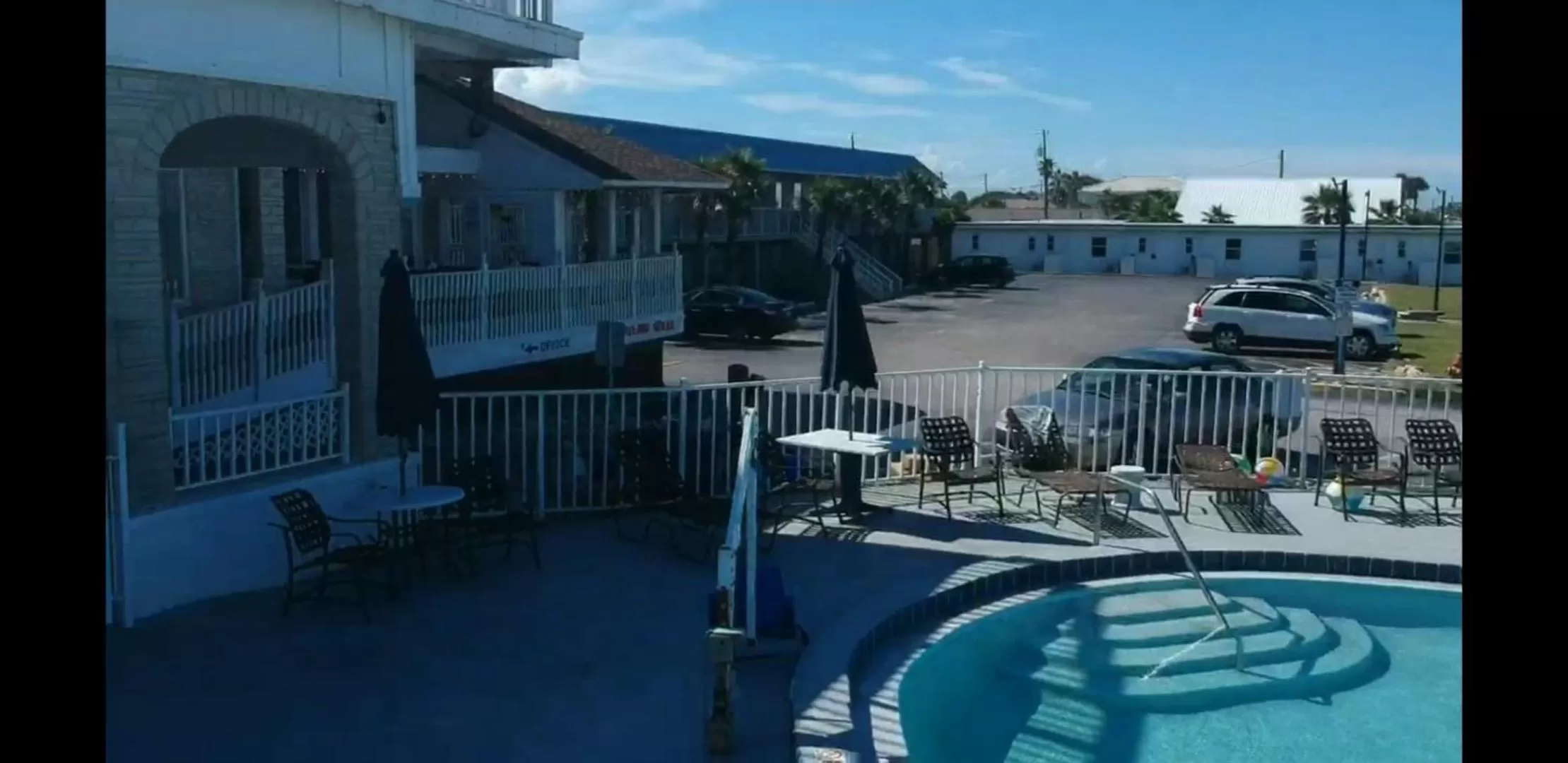 Pool view in Topaz Motel - Flagler Beach
