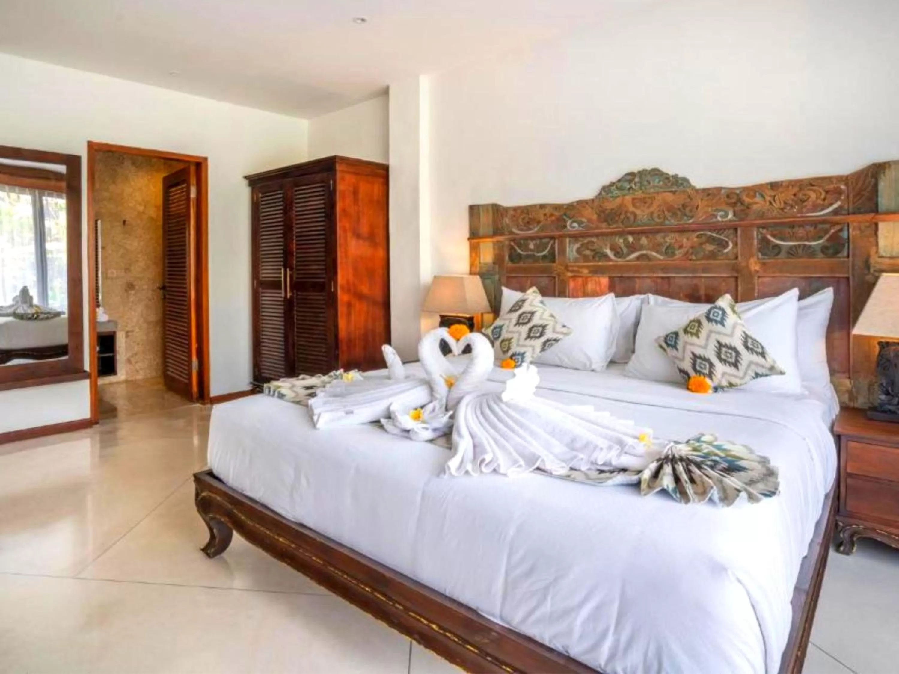 View (from property/room), Bed in Menzel Ubud