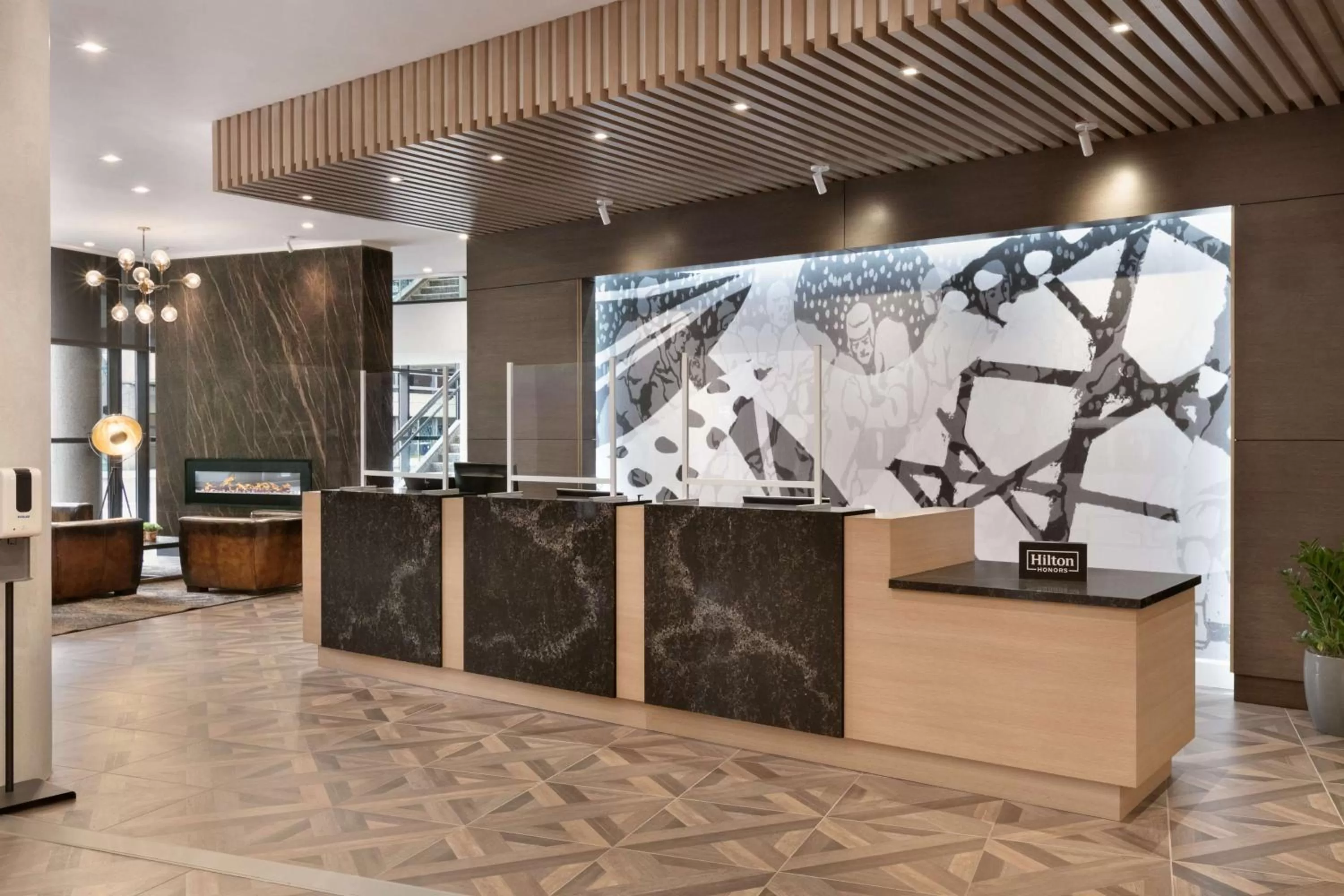 Lobby or reception in DoubleTree by Hilton Canton Downtown