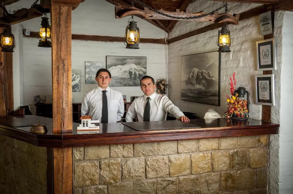 Lobby or reception in Hotel Hacienda Abraspungo