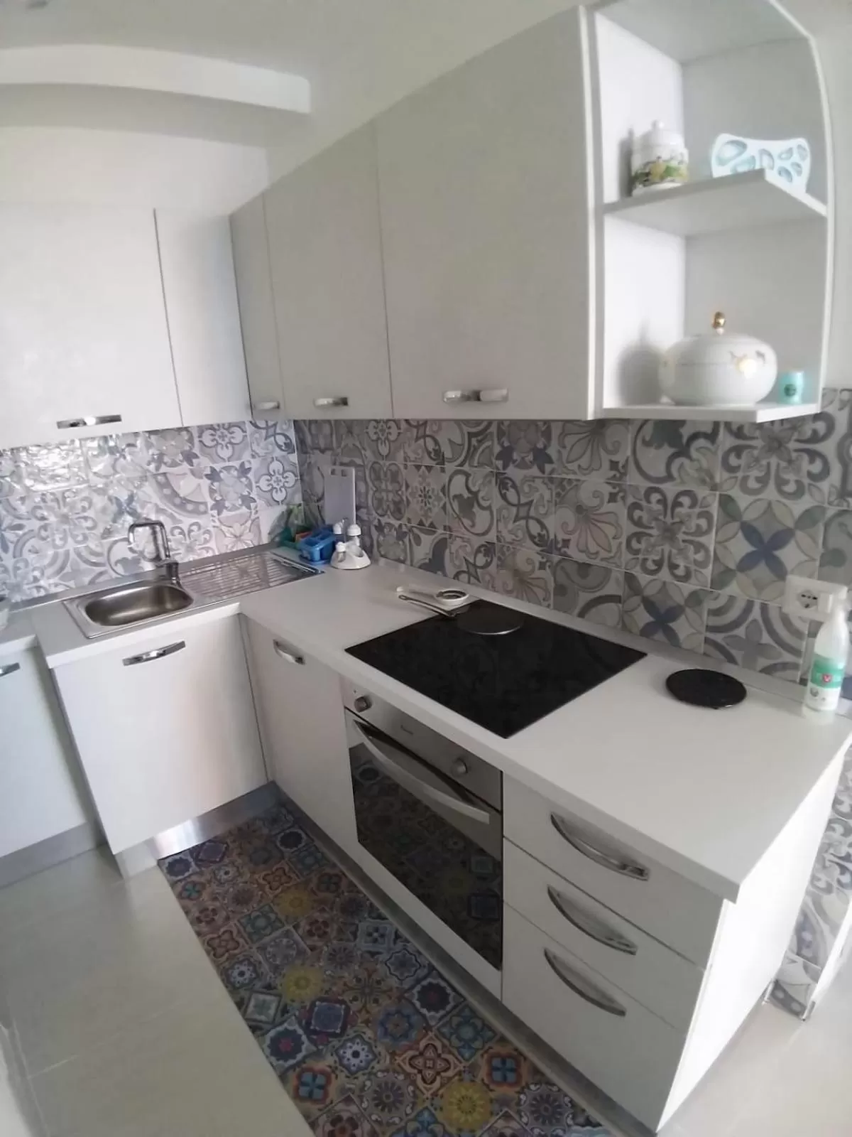 Kitchen or kitchenette in ToviMar Apartments