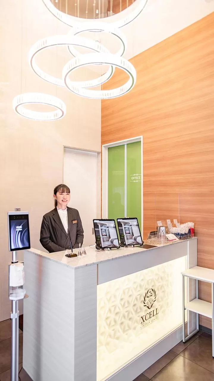 Lobby or reception in Pinpon Hotel Hiroshima