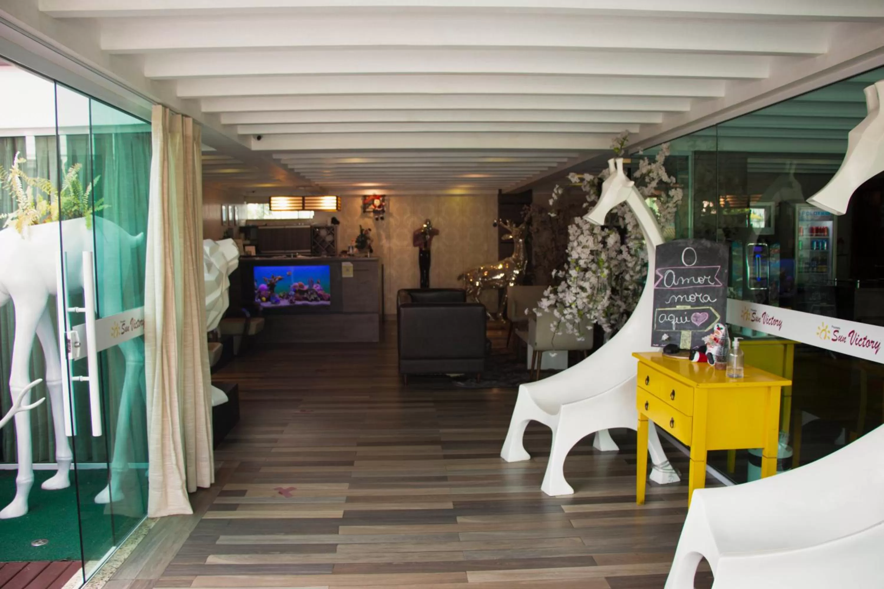 Lobby or reception in Pousada SUN Victory