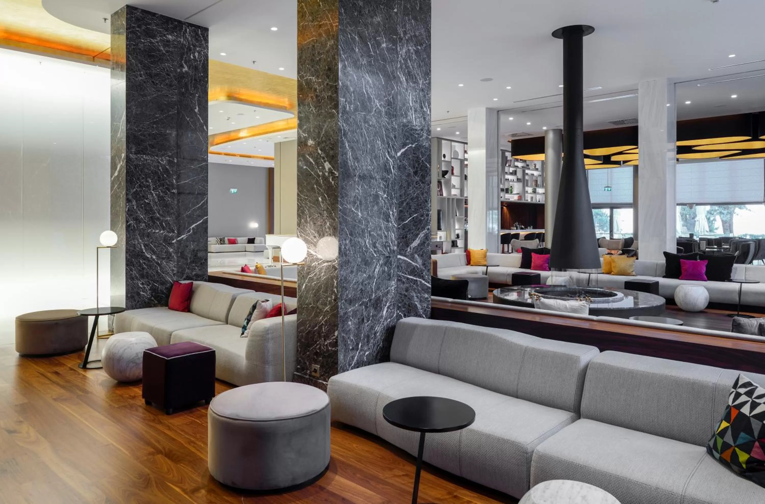 Seating area in Makedonia Palace