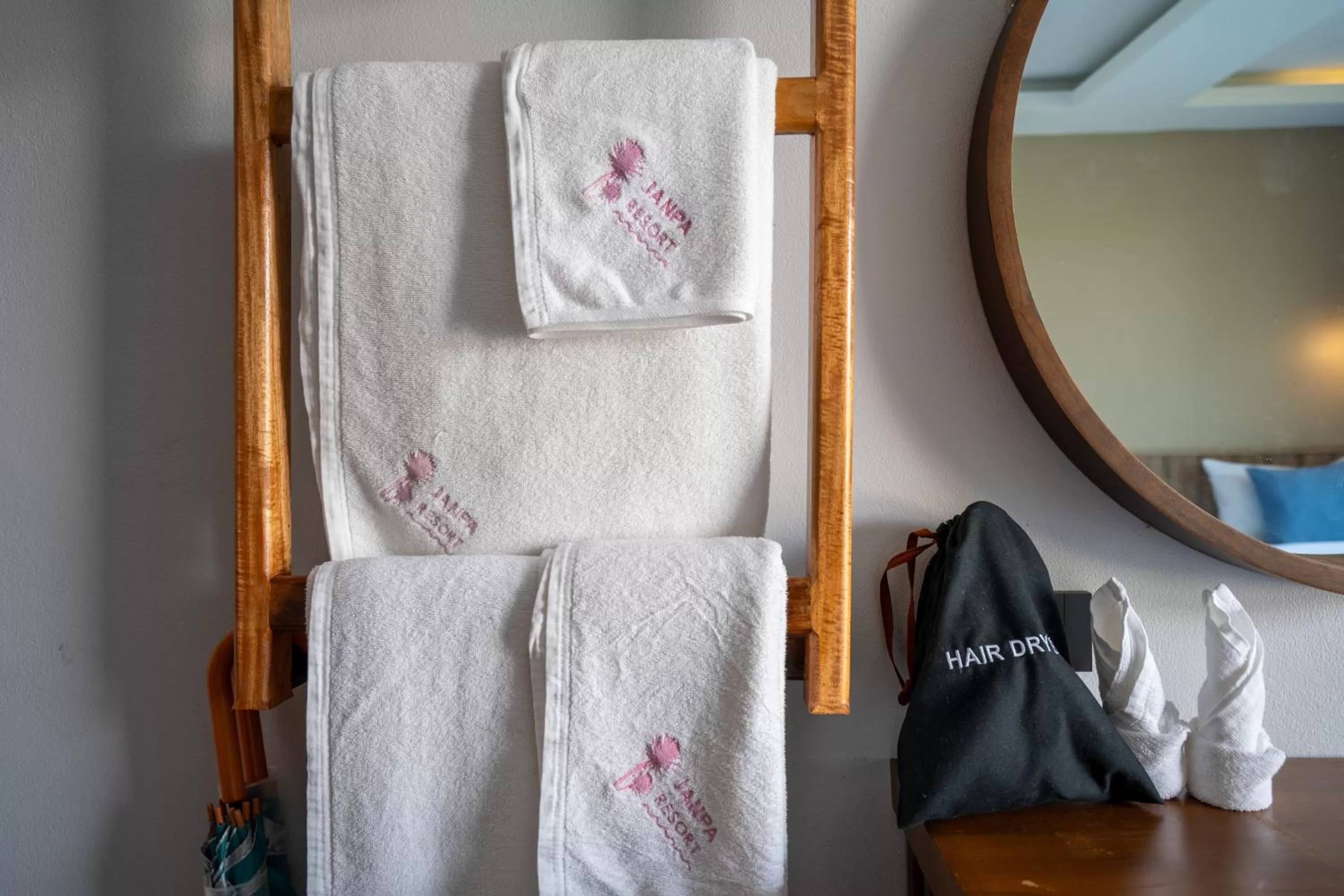 towels, Bed in Janpa Resort