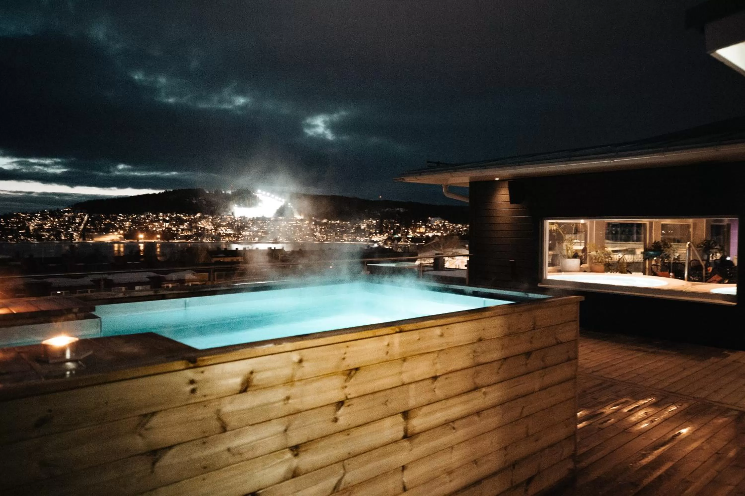 Pool view in Hotell Östersund