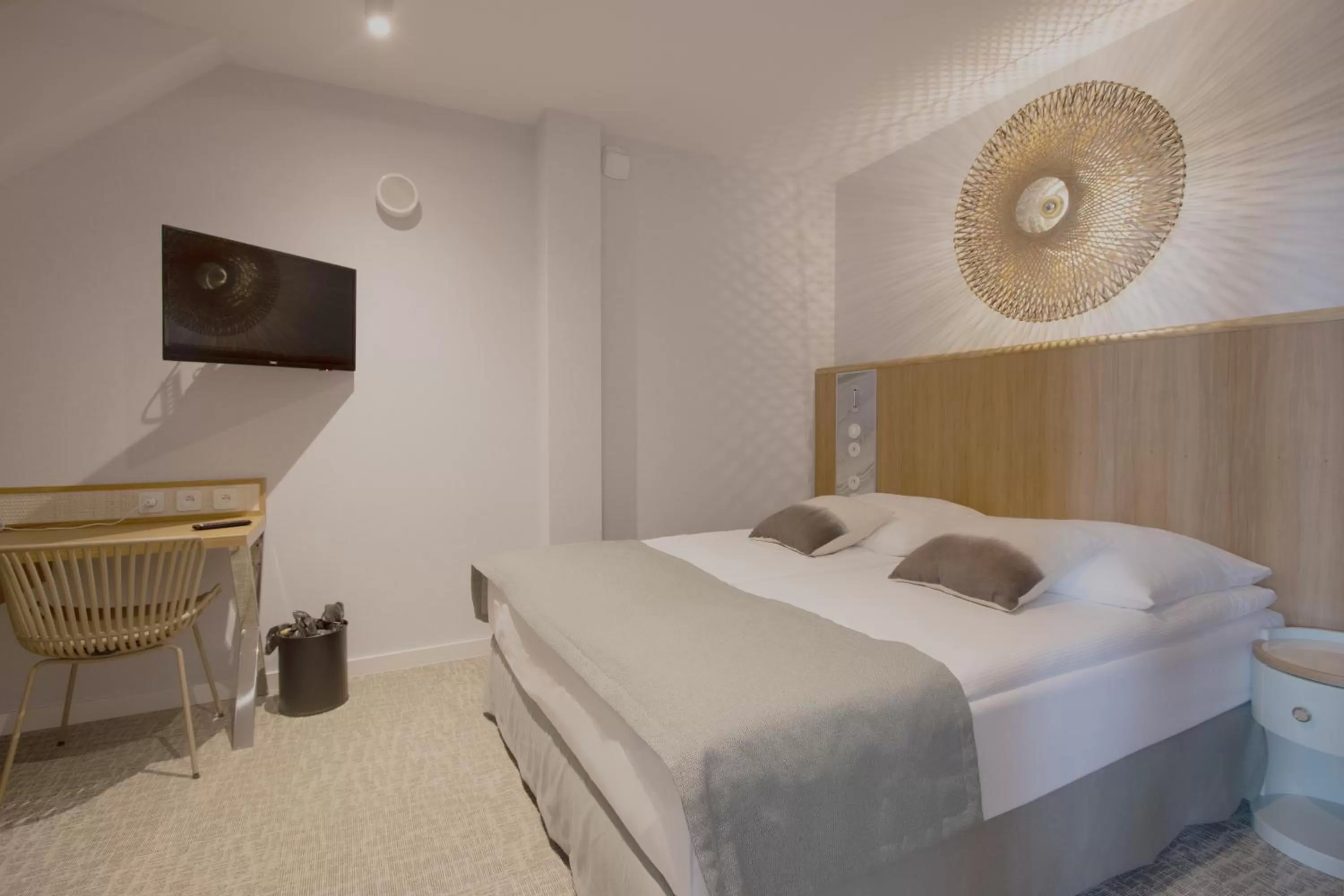 Bed in Hotel Zhong Hua