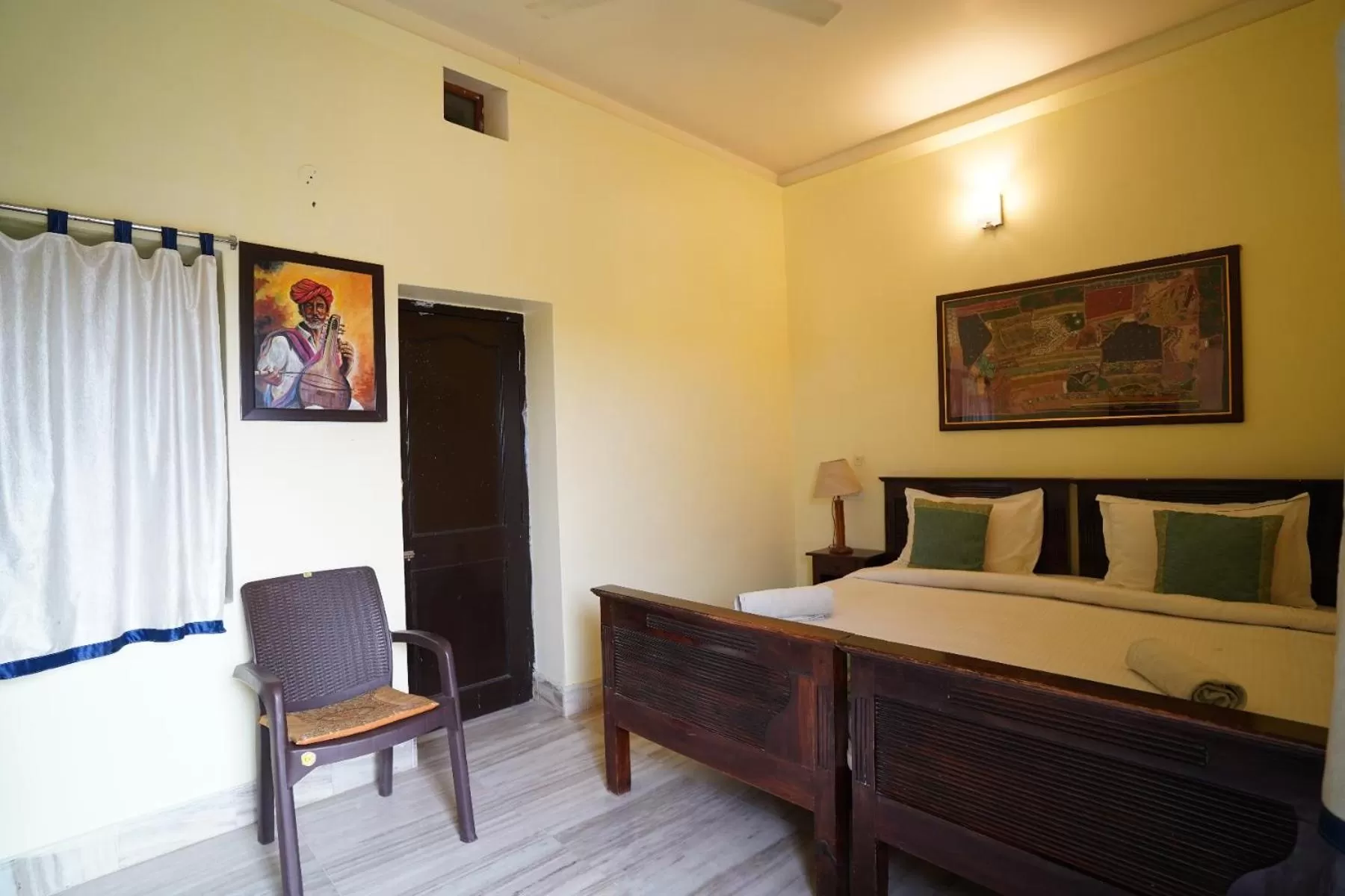 Bed in Hotel Shahi Garh