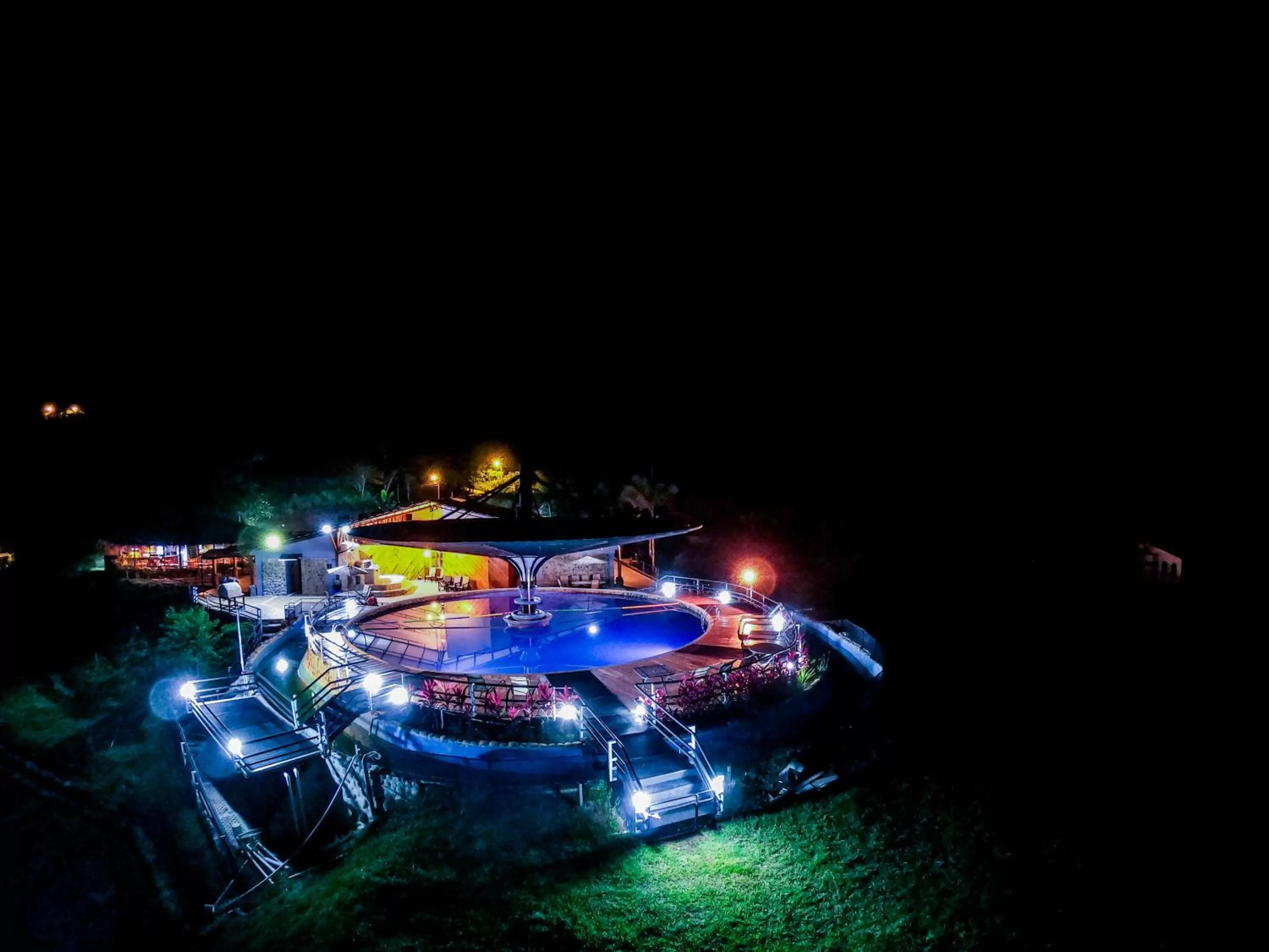 Bird's eye view, Pool View in Hotel Hacienda Don Paolo