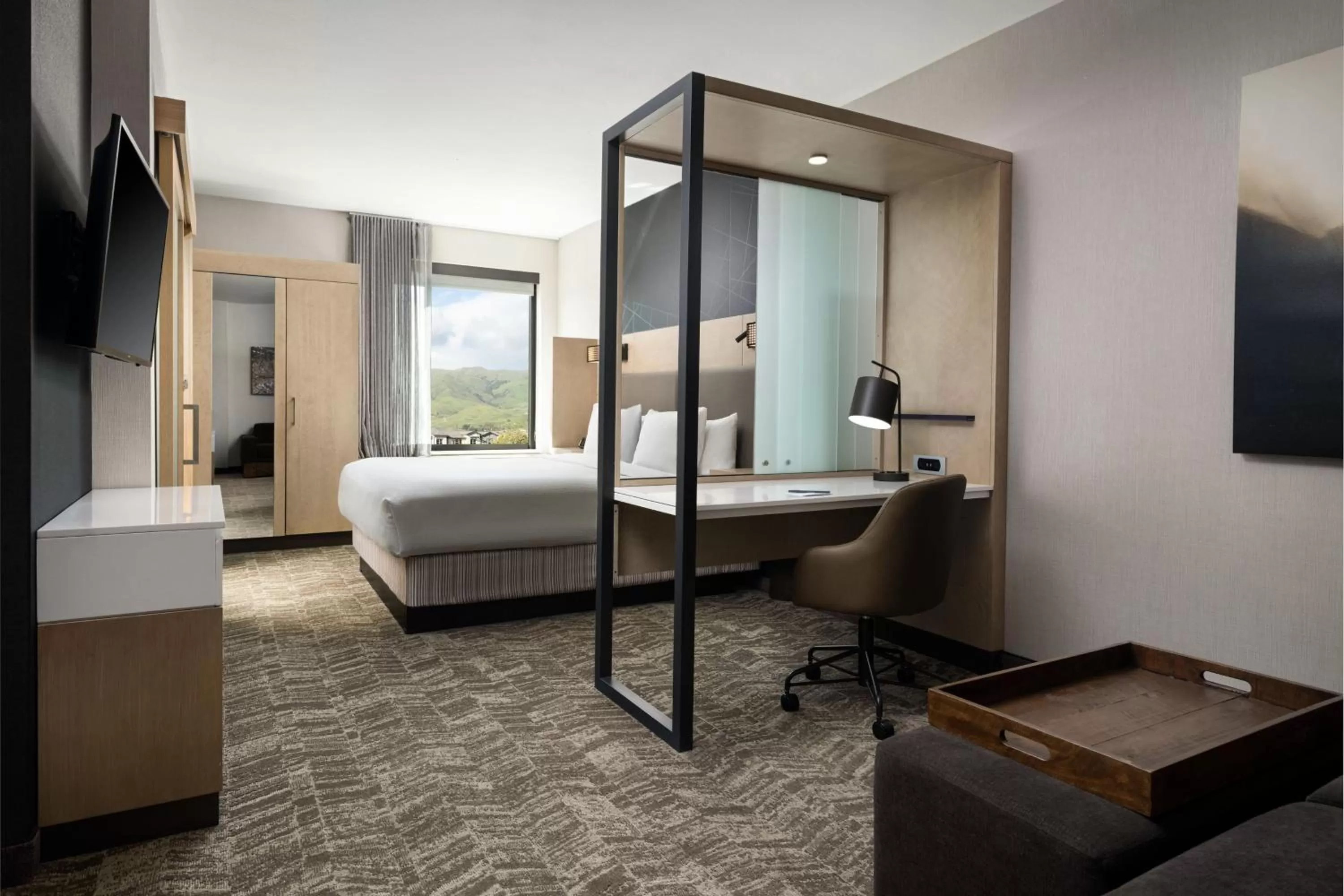 Photo of the whole room, Bed in SpringHill Suites by Marriott Milpitas Silicon Valley