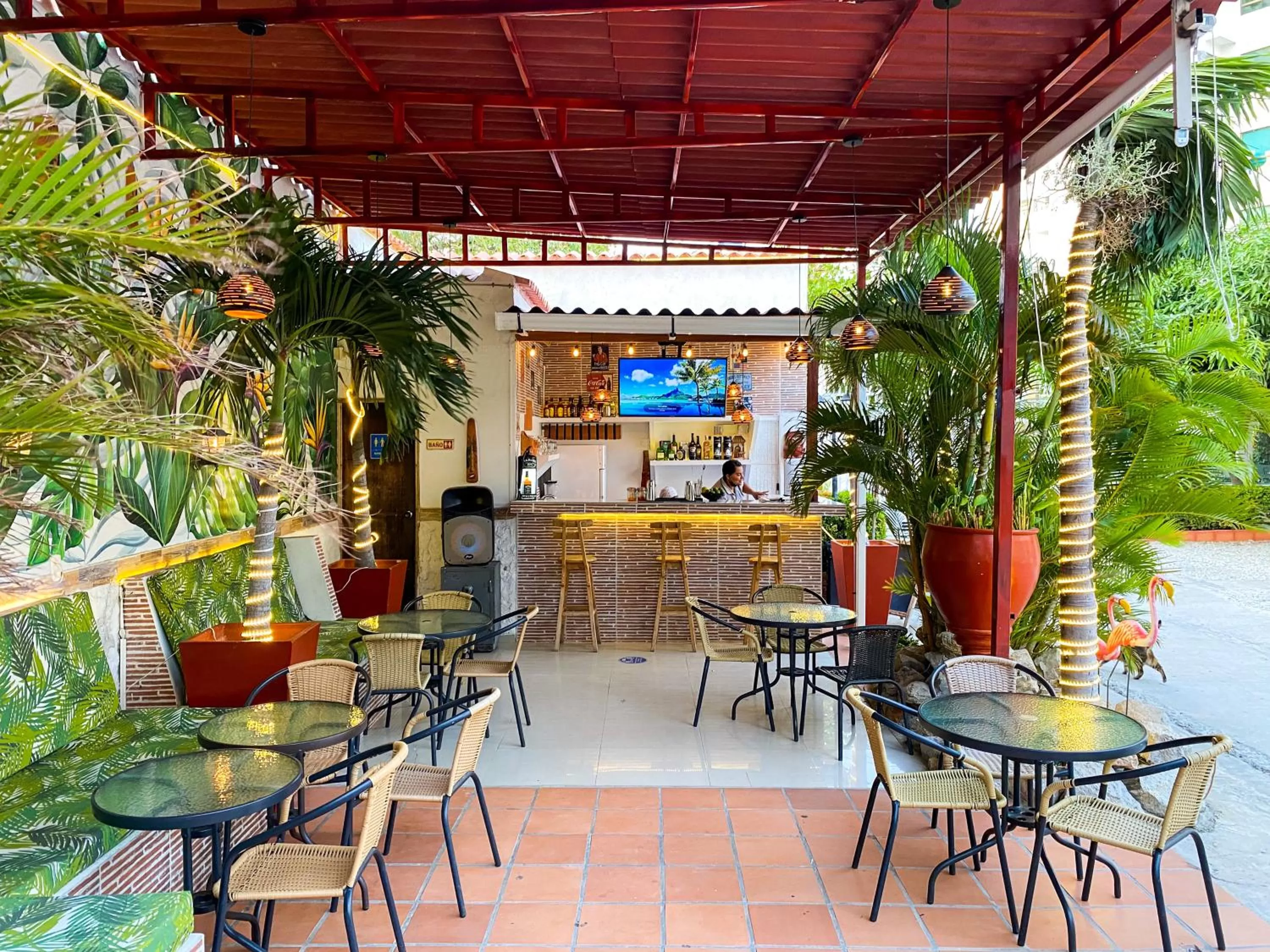Balcony/Terrace, Restaurant/Places to Eat in Hotel Bello Caribe