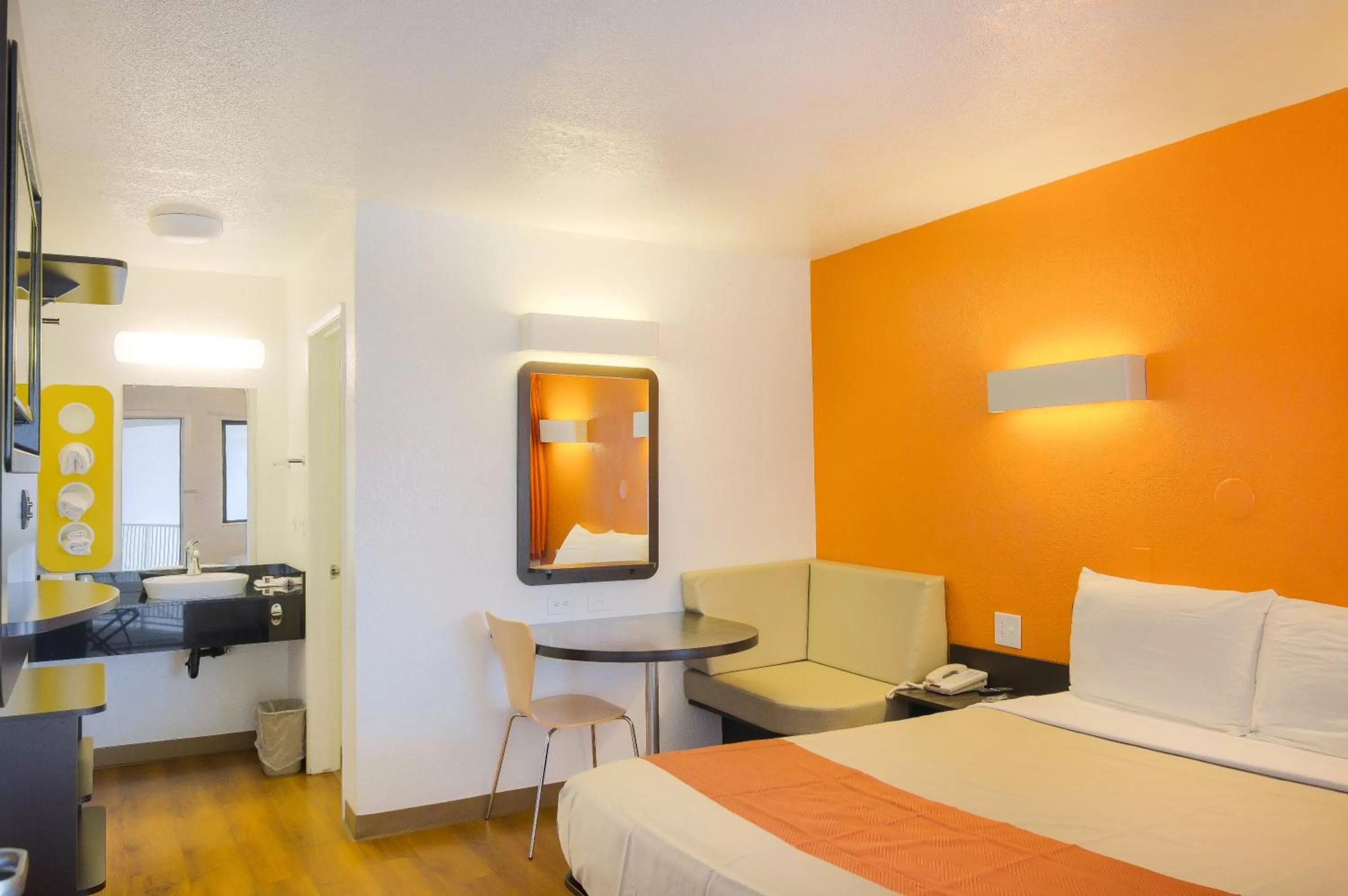 Bed in Motel 6-Camarillo, CA