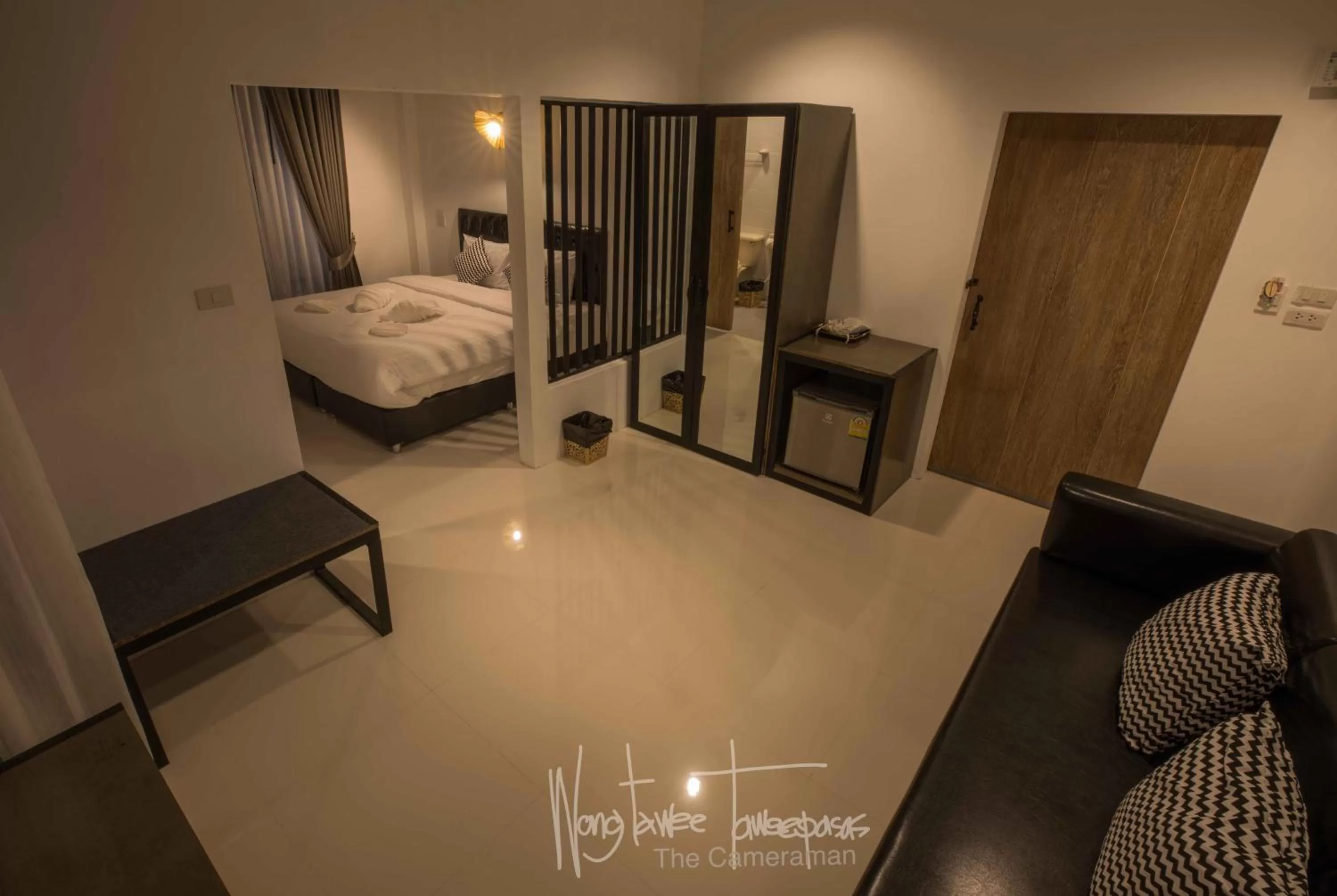 Living room, Bed in The Warehouse Chiang Mai