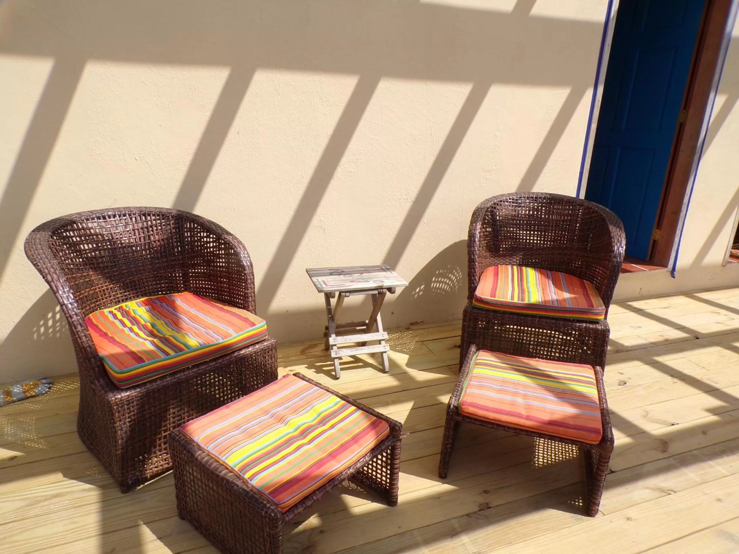 Patio in The BNB on Triggerfish Close to the airport
