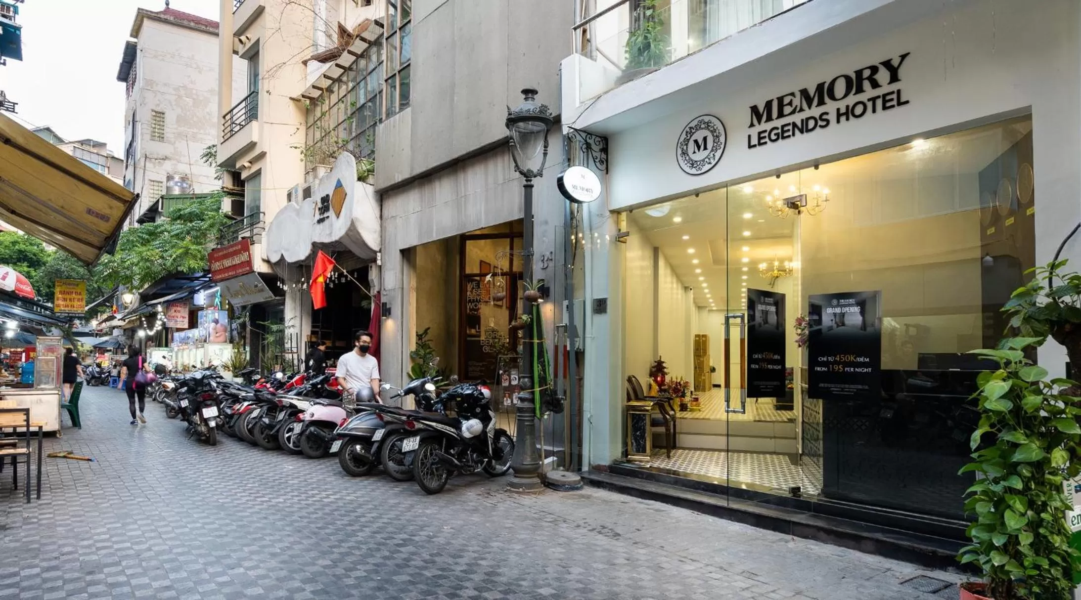 Street view in Hanoi Memory Legends Hotel