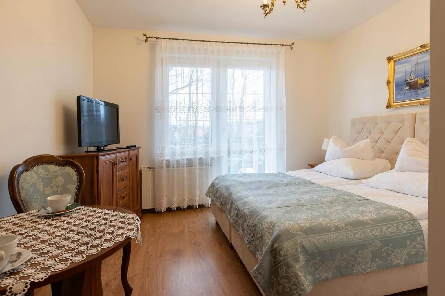 Bed in Pensjonat & Restauracja Admirał