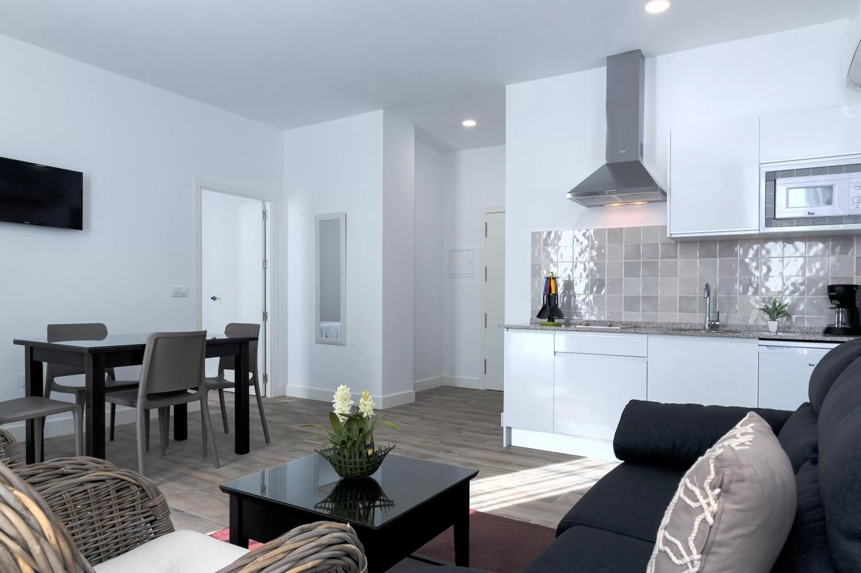 Kitchen or kitchenette in Hotel Apartamentos MPD