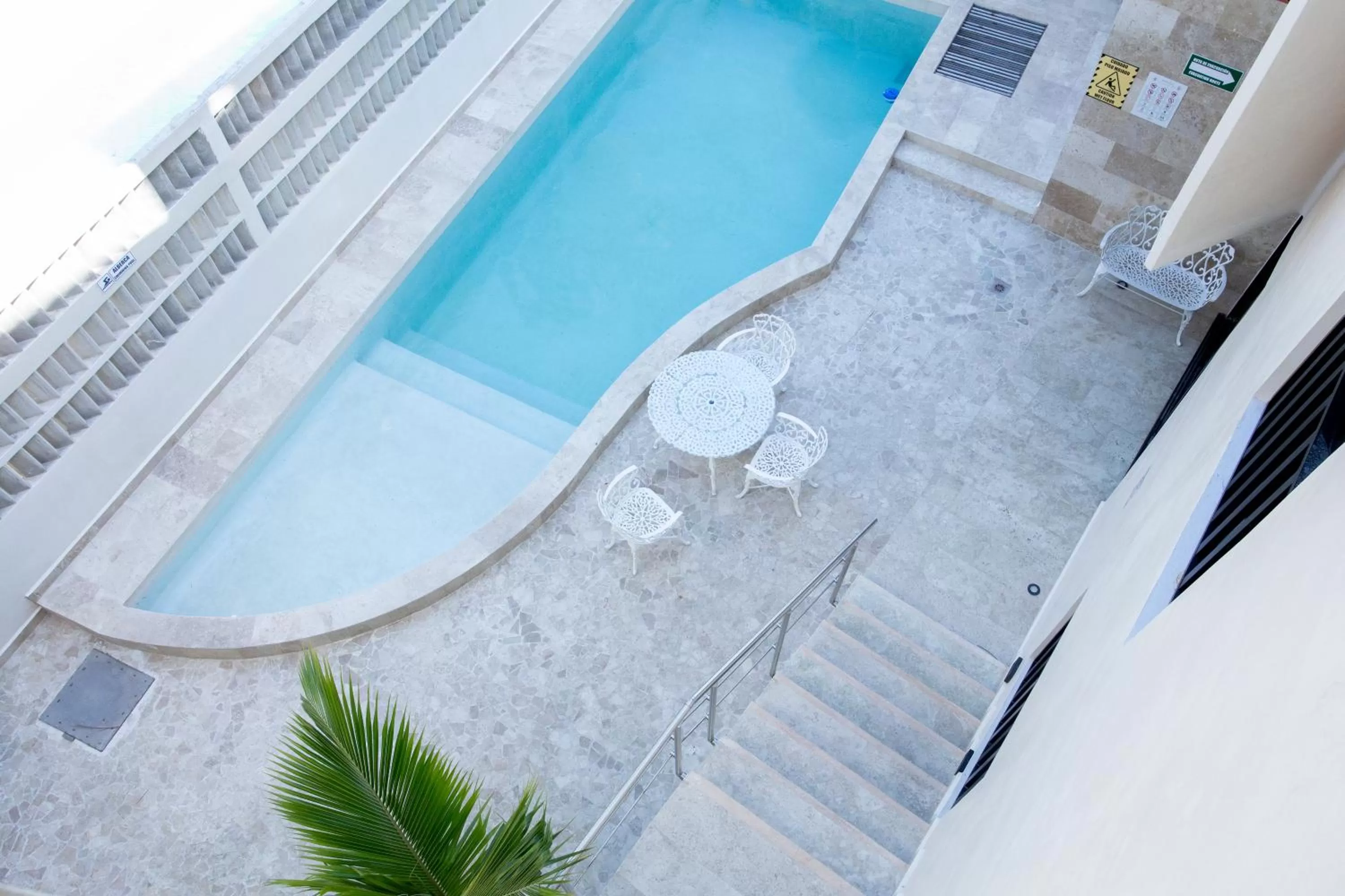 Swimming pool, Pool View in La Casona de Sisal Hotel