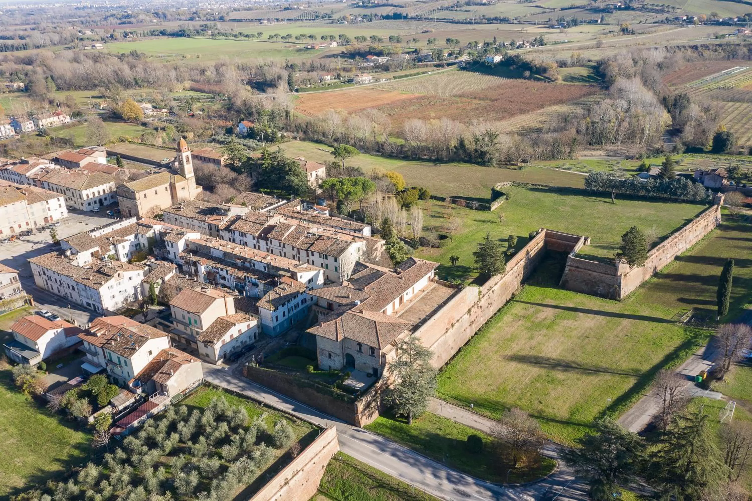 Bird's eye view in Castello del Capitano delle Artiglierie