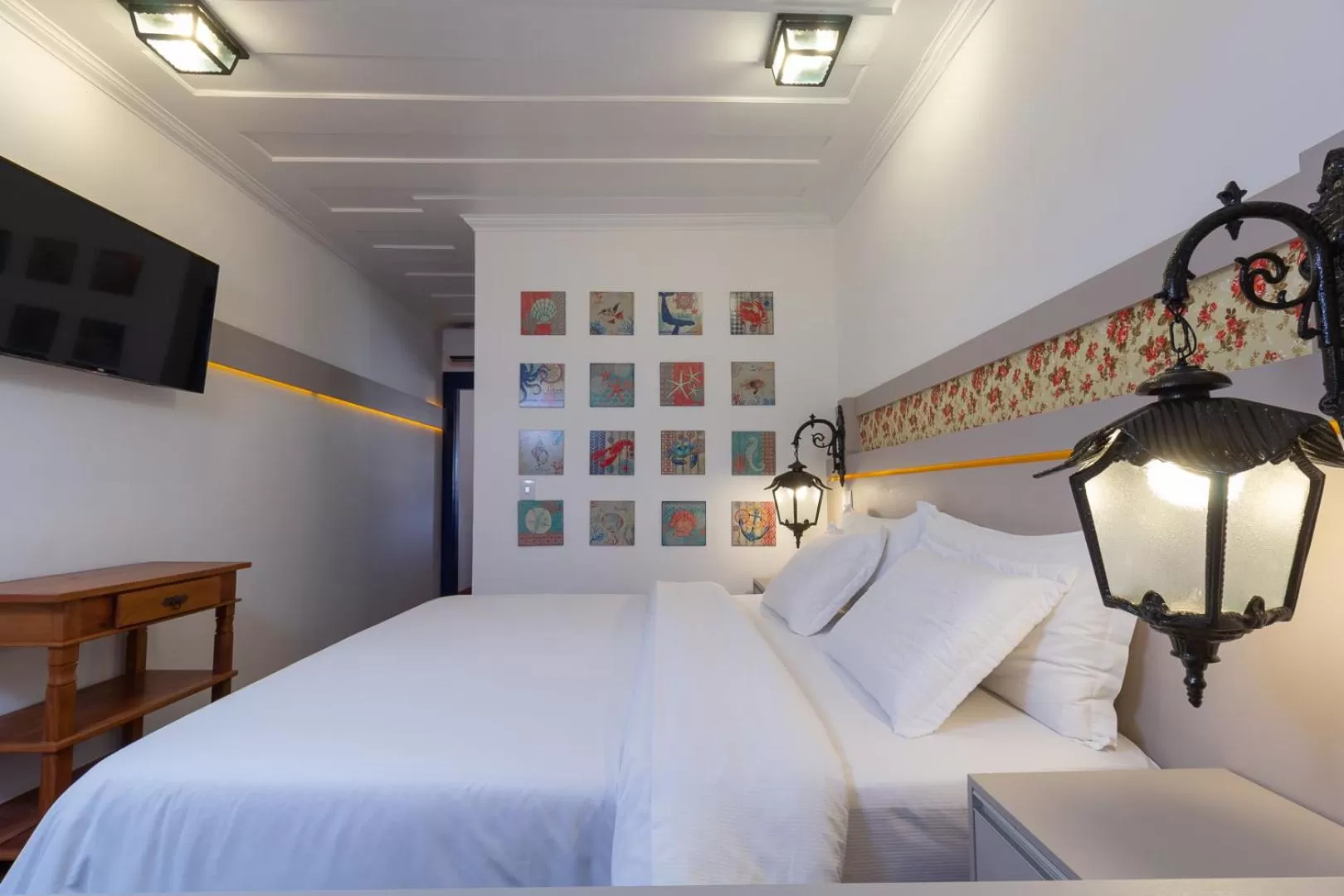 Bed in Pousada Aconchego