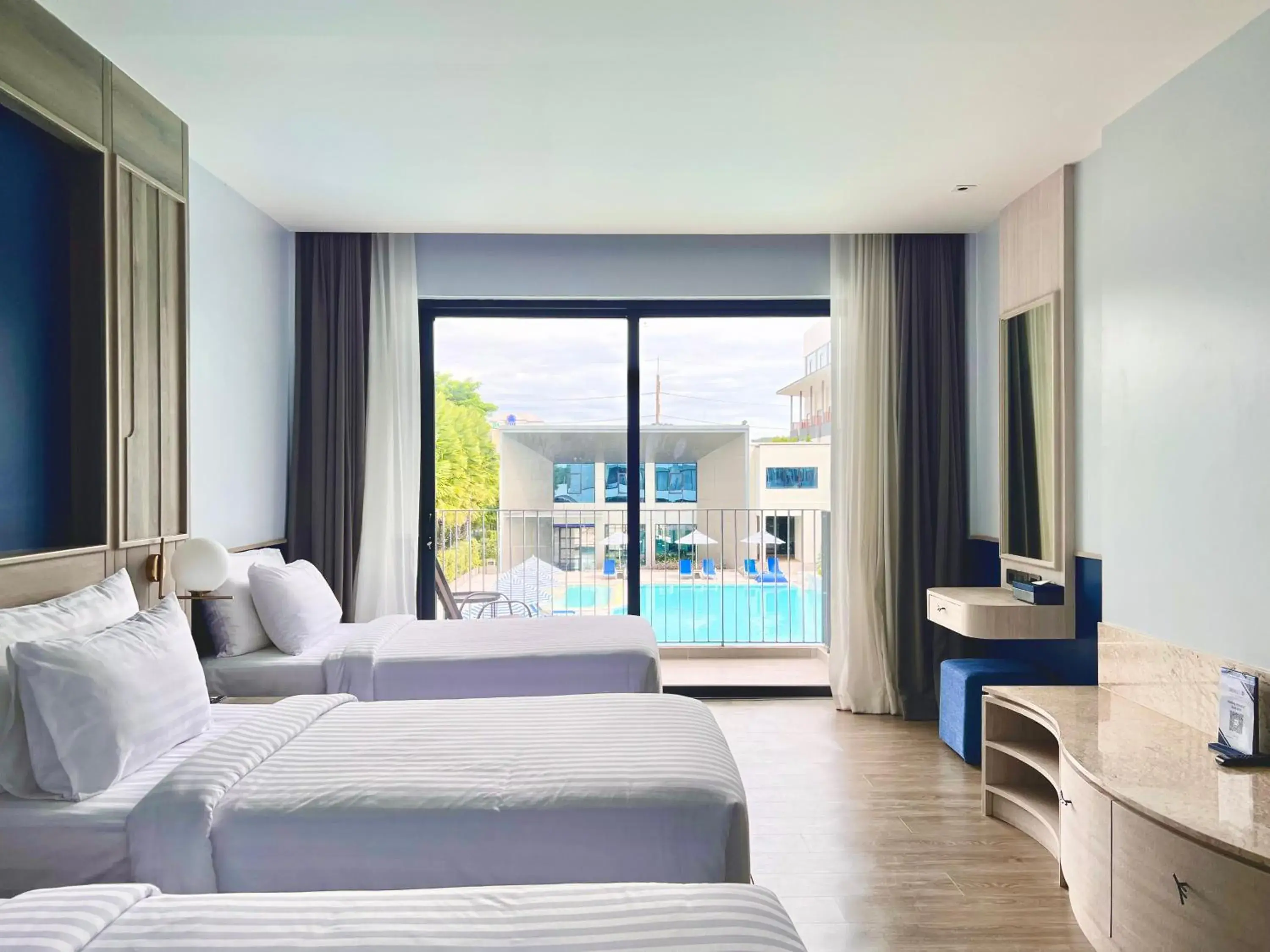 Triple Room with Pool View in Seabed Grand Hotel Phuket - SHA Extra Plus Triple Room with Pool View in Seabed Grand Hotel Phuket - SHA Extra Plus