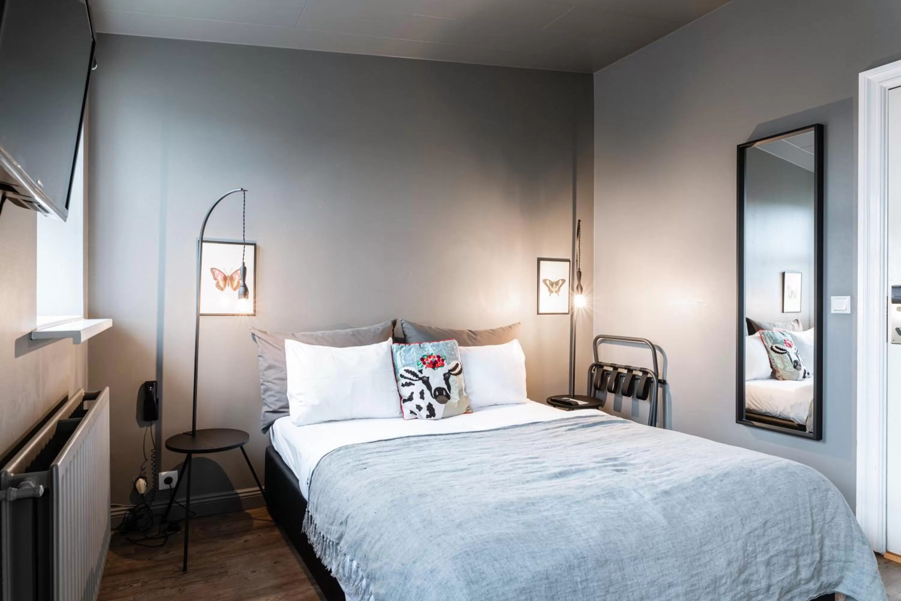 Bed in Hotel Leifur Eiriksson