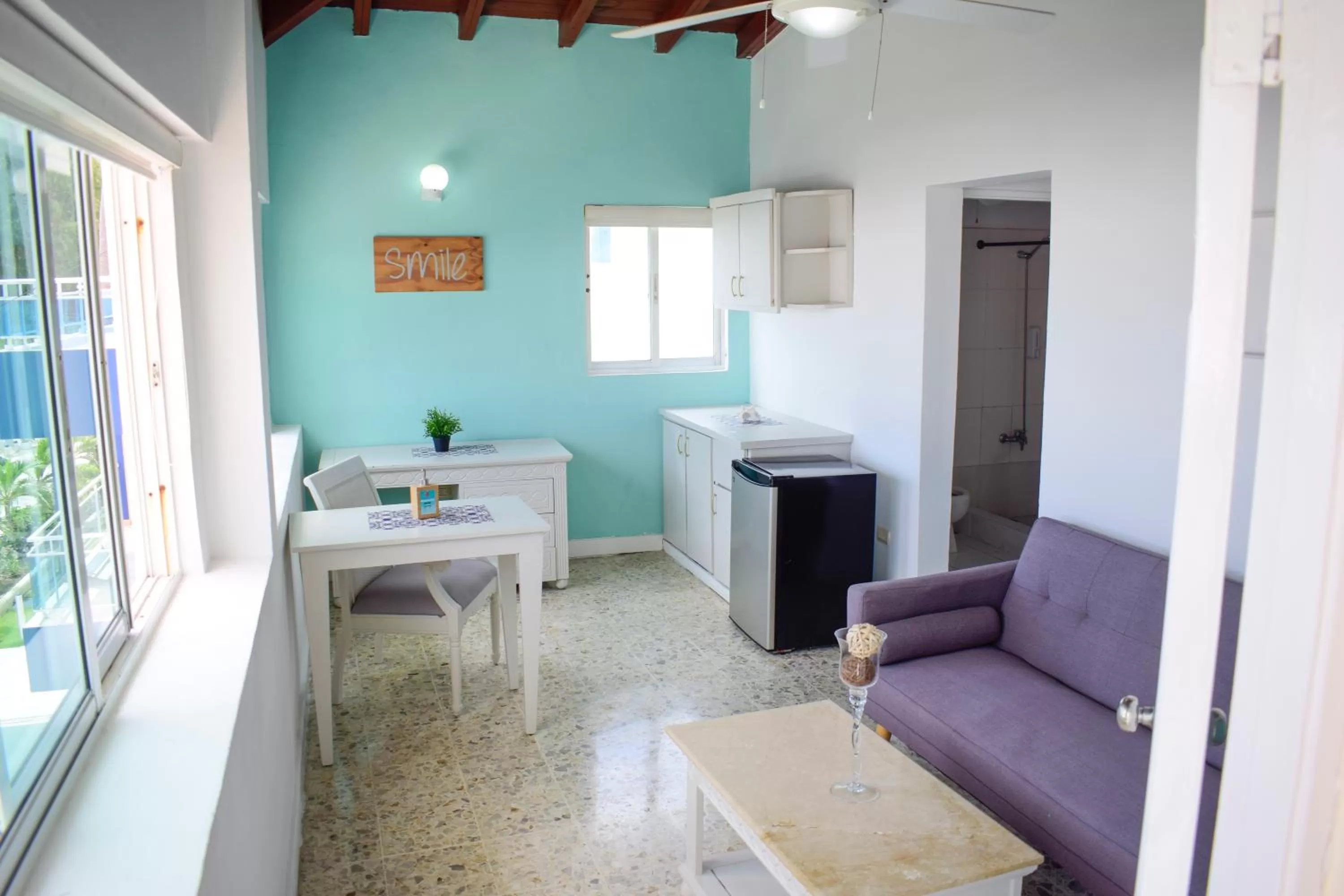 Seating area in Hotel Checkin El Cortecito Beach