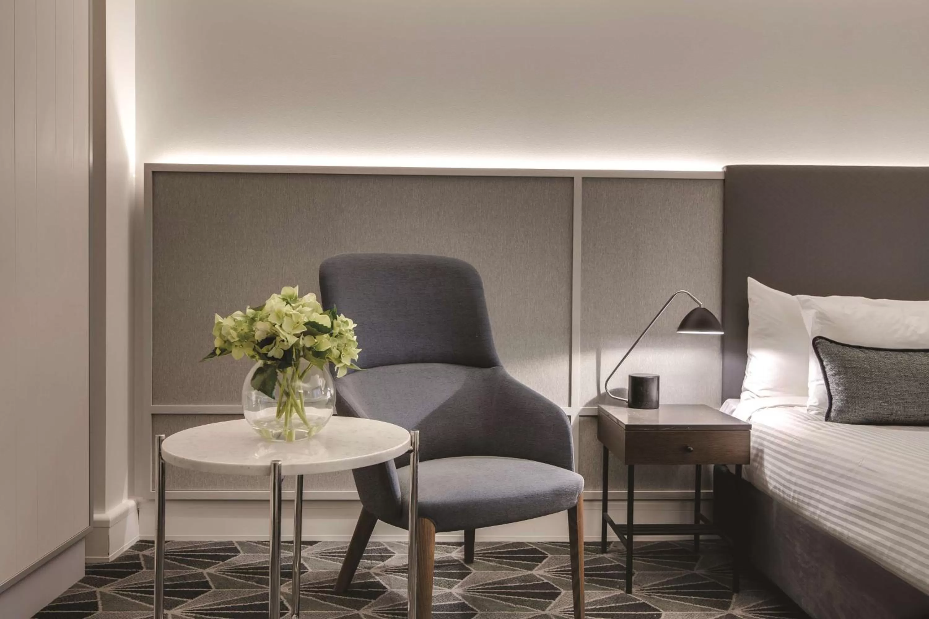 Bedroom, Bed in The Savoy Hotel on Little Collins Melbourne