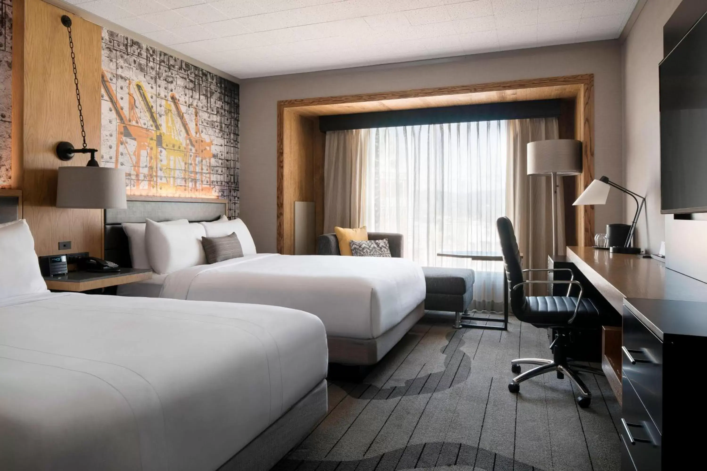 Queen Room with 2 Queen Beds in Oakland Marriott City Center Queen Room with 2 Queen Beds in Oakland Marriott City Center