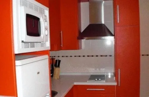 Kitchen or kitchenette in Apartamentos Turísticos Plaza del Olvido