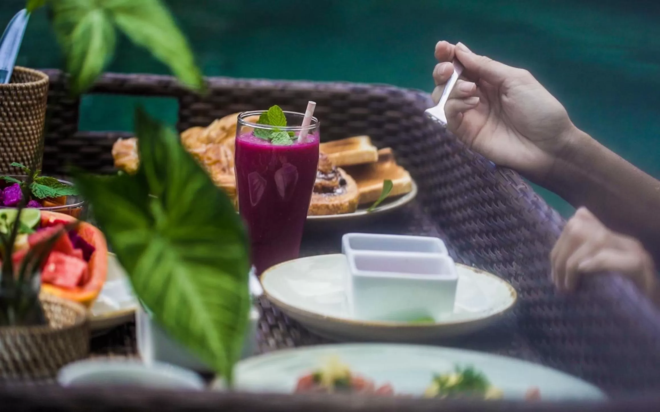 Breakfast in Ubud Aura Retreat