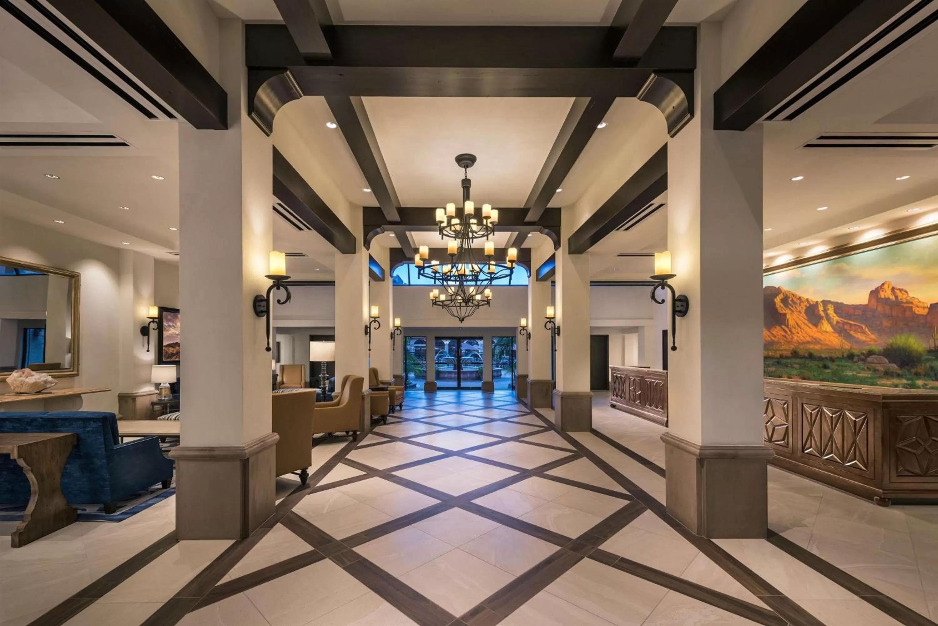 Lobby or reception in Embassy Suites by Hilton Scottsdale Resort