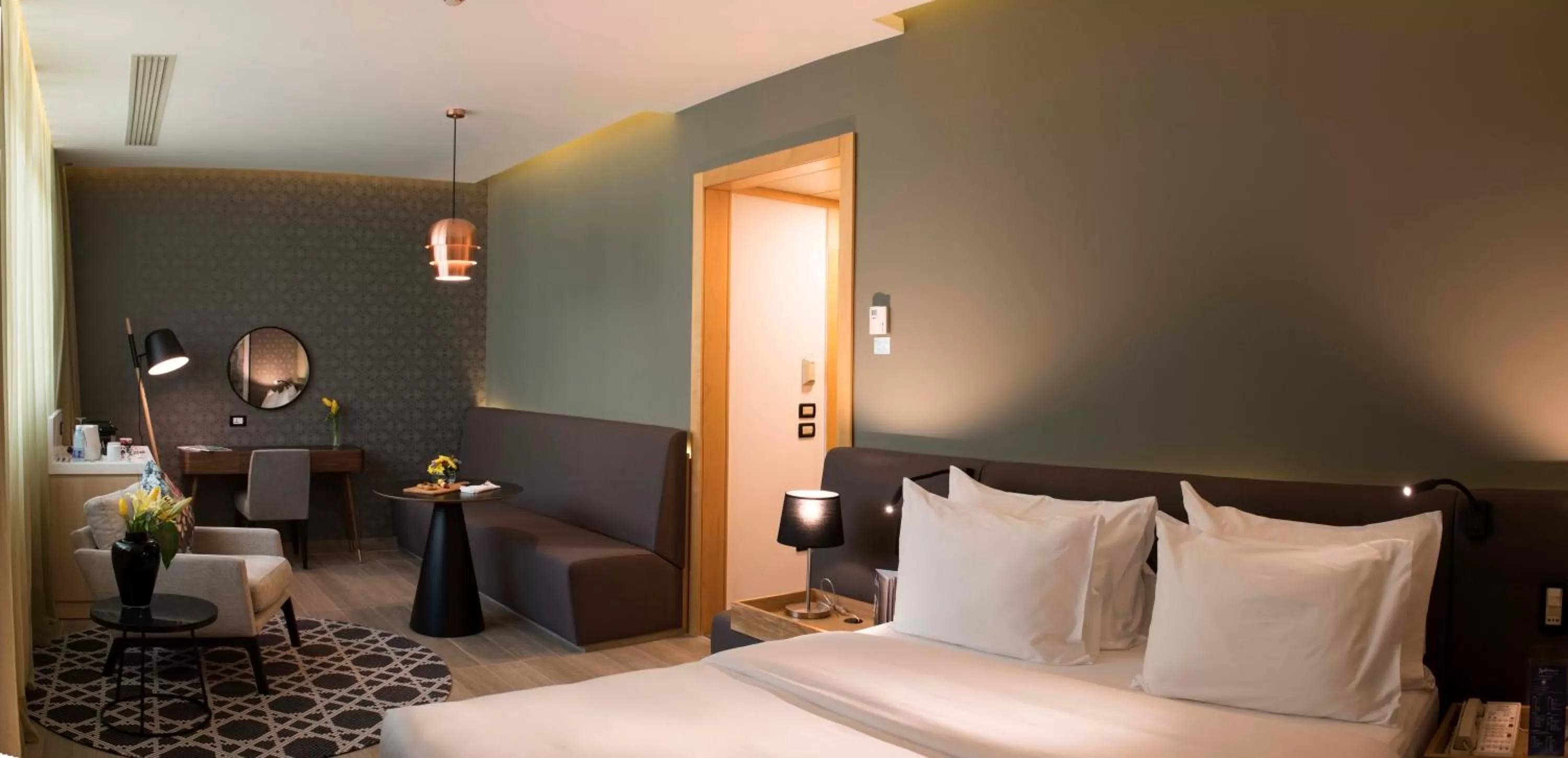 Photo of the whole room, Bed in Radisson Blu Hotel, Beirut Verdun