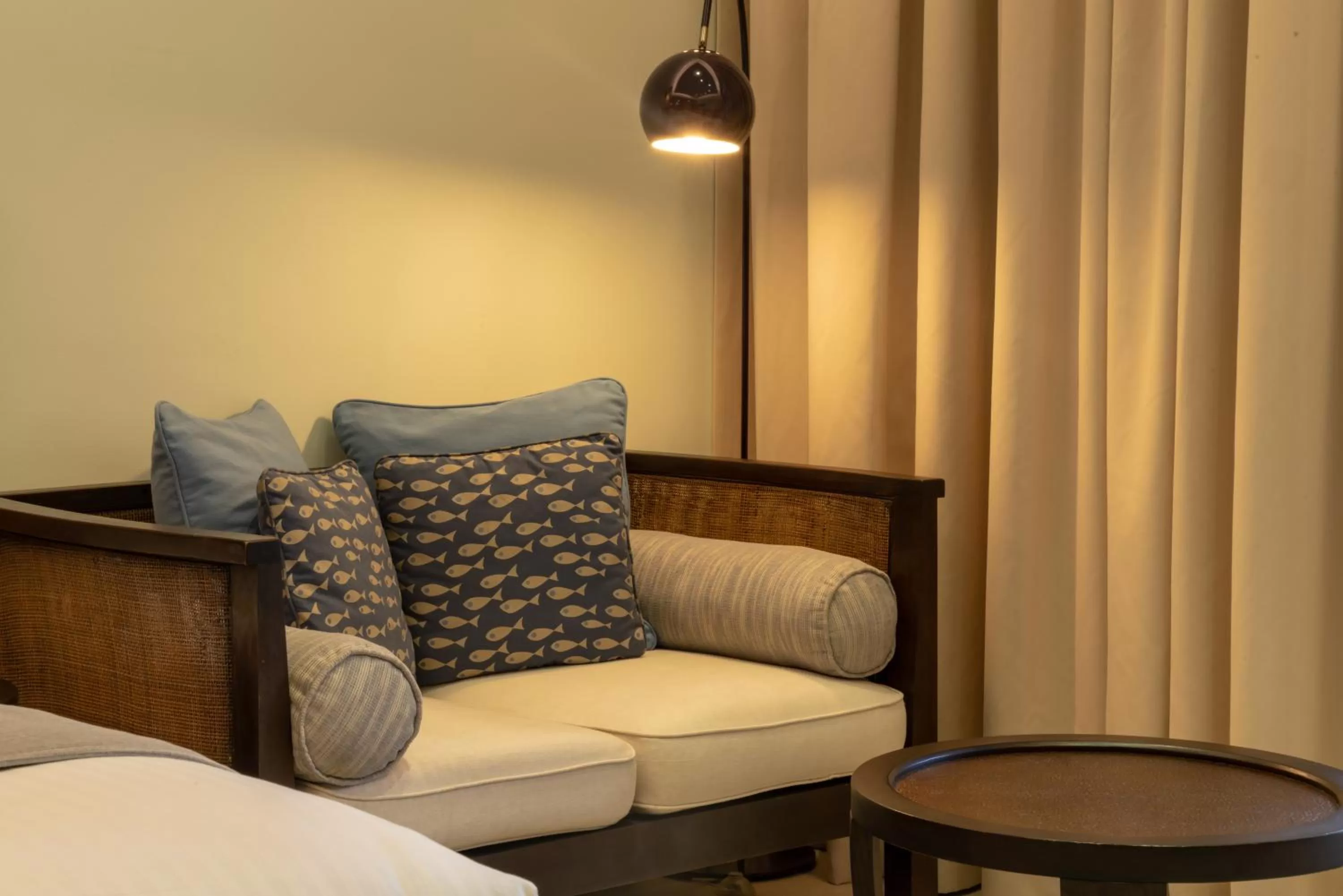 Seating area, Bed in Savoy Seychelles Resort & Spa