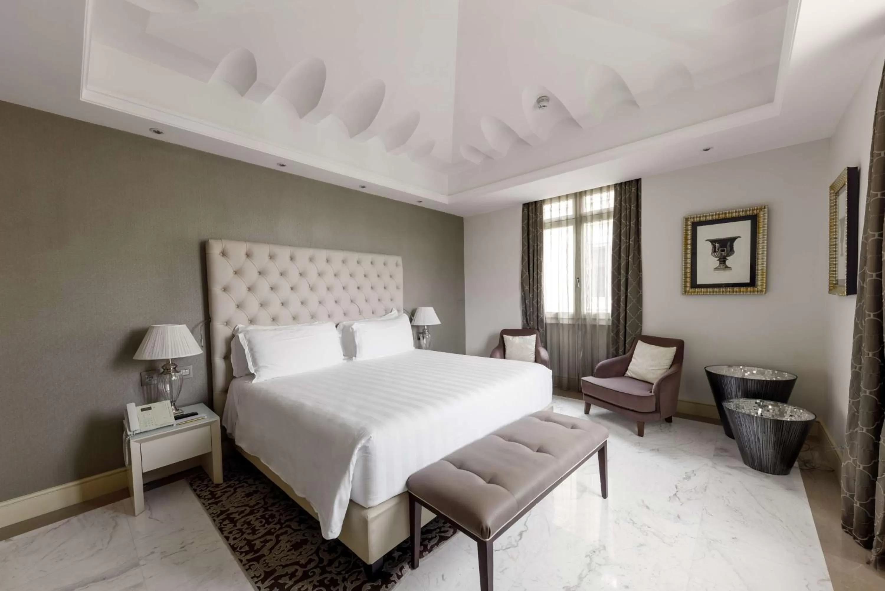 Bed in Aleph Rome Hotel, Curio Collection By Hilton