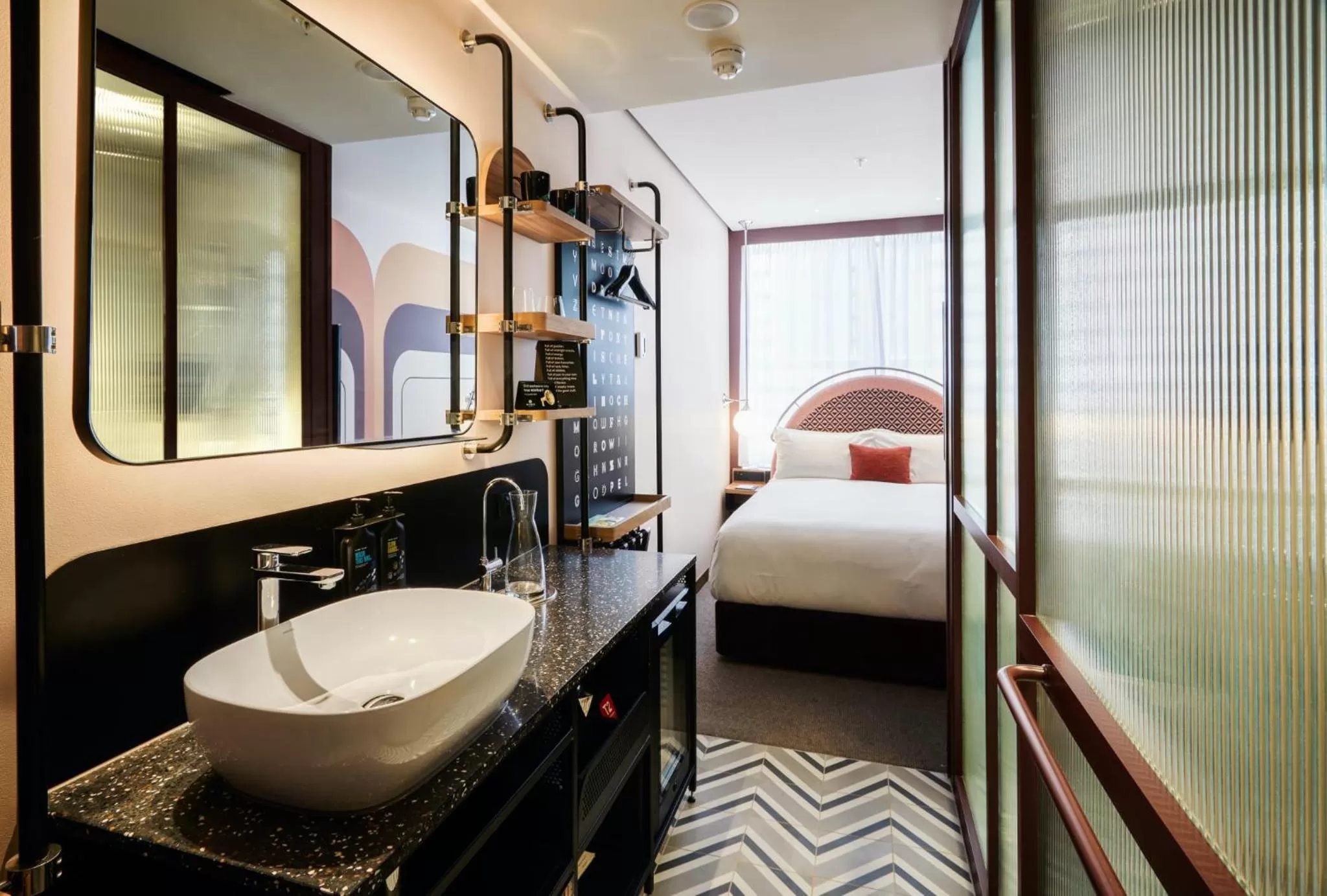 Bed in Ovolo Melbourne South Yarra, a Wyndham Hotel