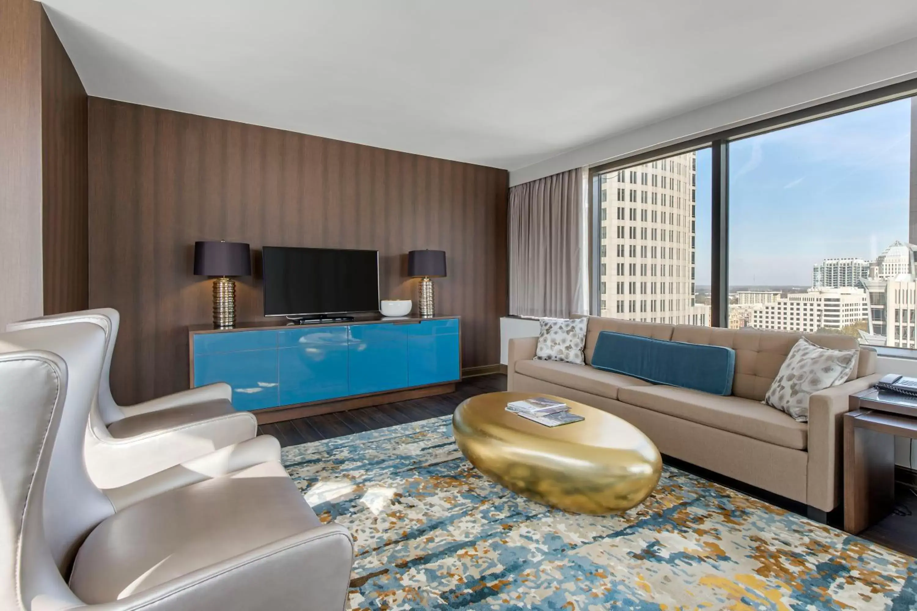 Suite 1 King Bed in Omni Charlotte Hotel Suite 1 King Bed in Omni Charlotte Hotel