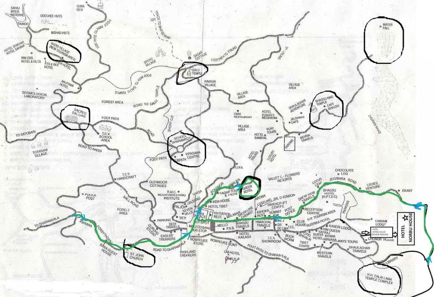 Bird's-eye View in Green Hotel