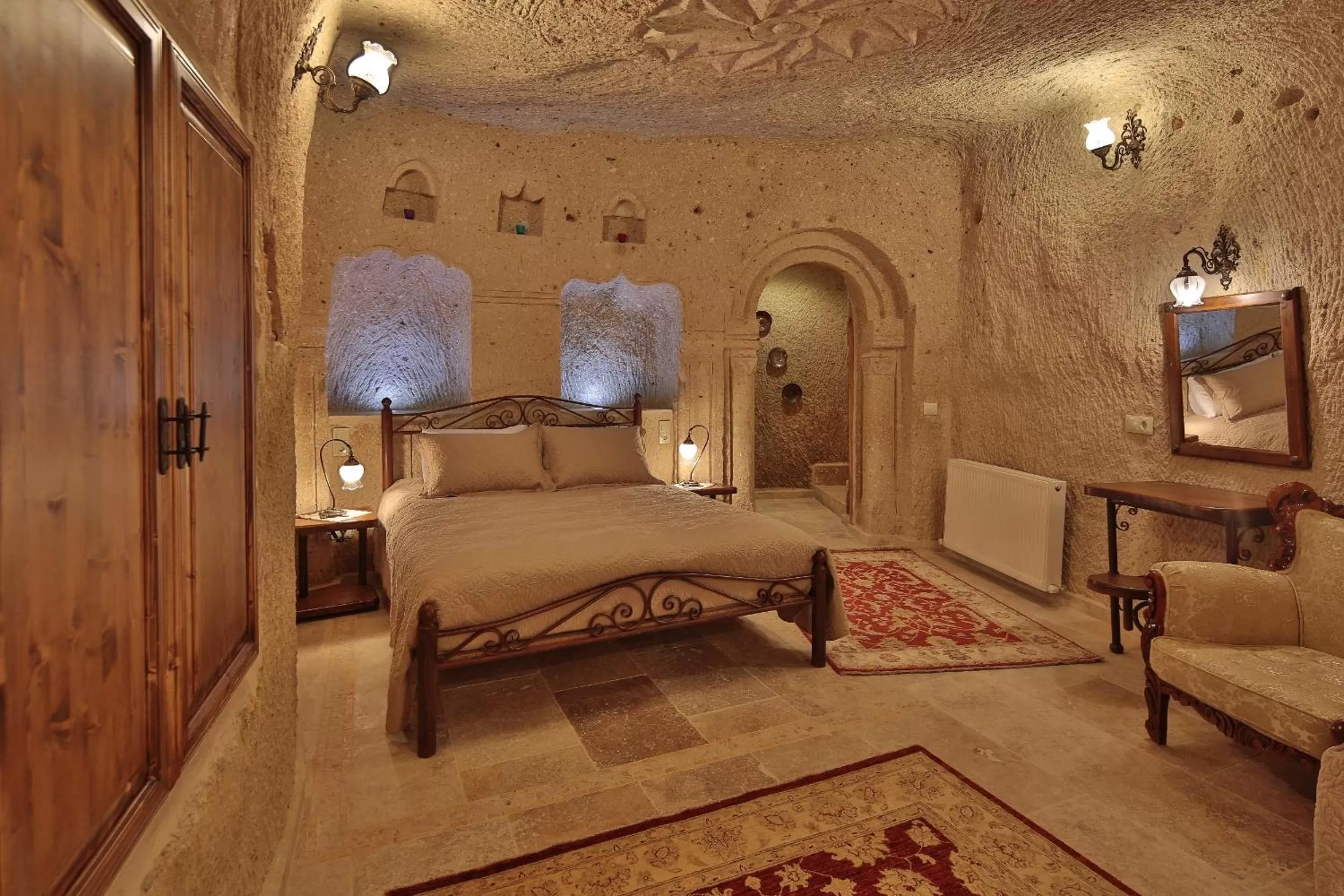 Garden, Bed in Vista Cave Hotel