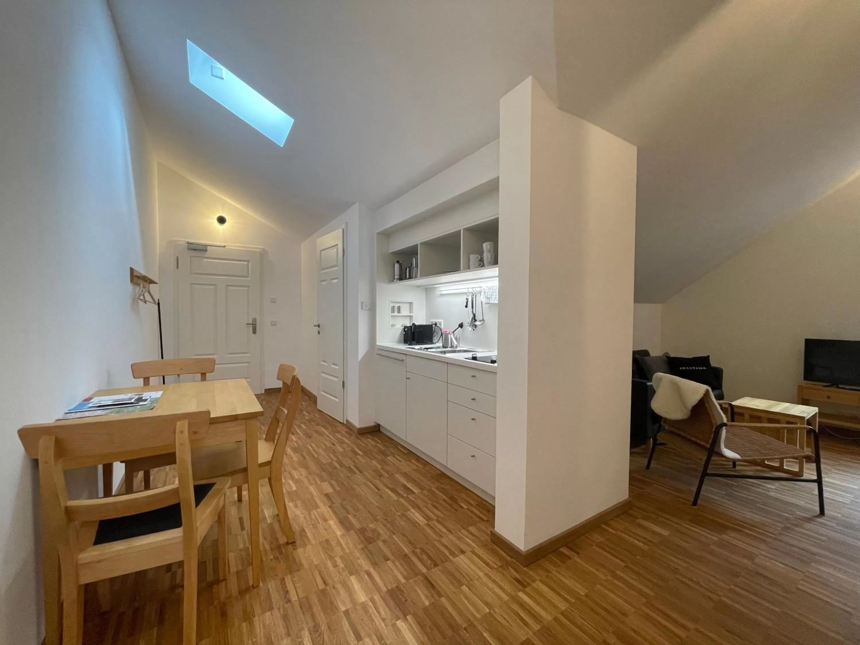 Kitchen or kitchenette in Gästehaus Phantasie