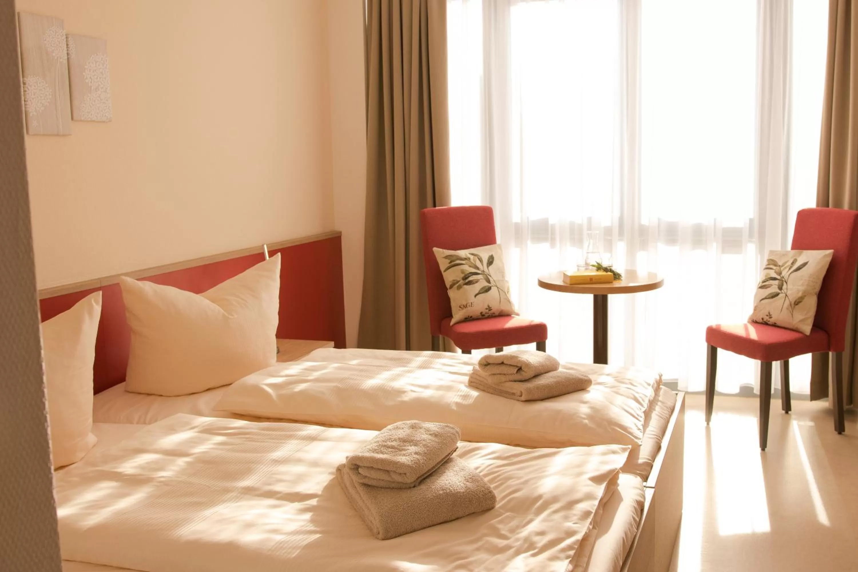 Bed in Landhotel Kräuterbergl Kreischa