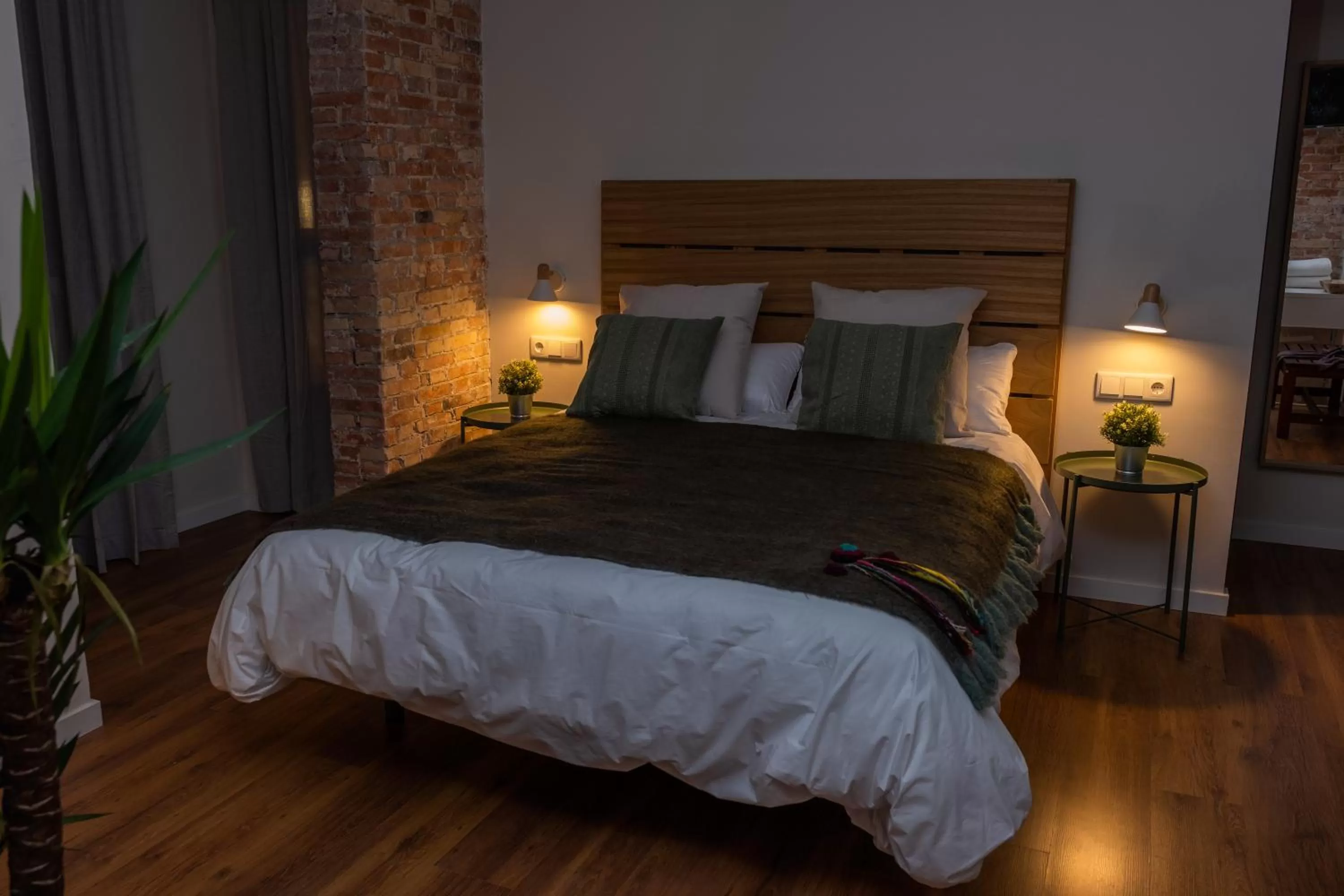 Bed in Hotel Bienvenidos Rooms Xàtiva