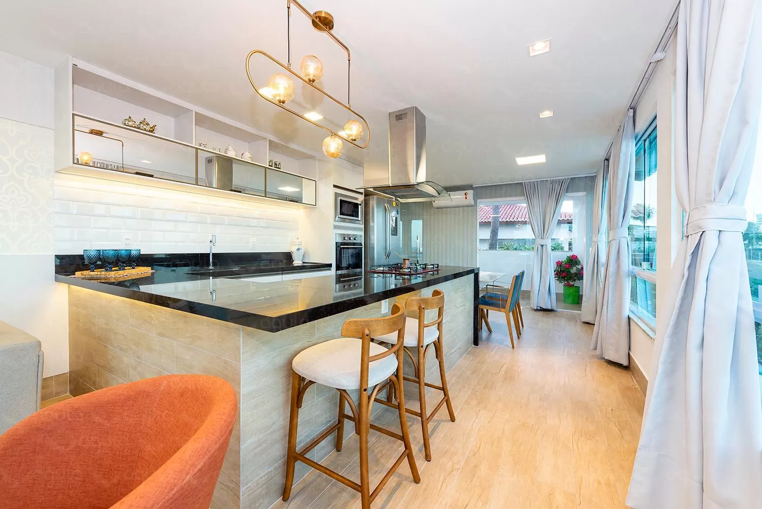 Kitchen/Kitchenette in Águia Flats Pousada