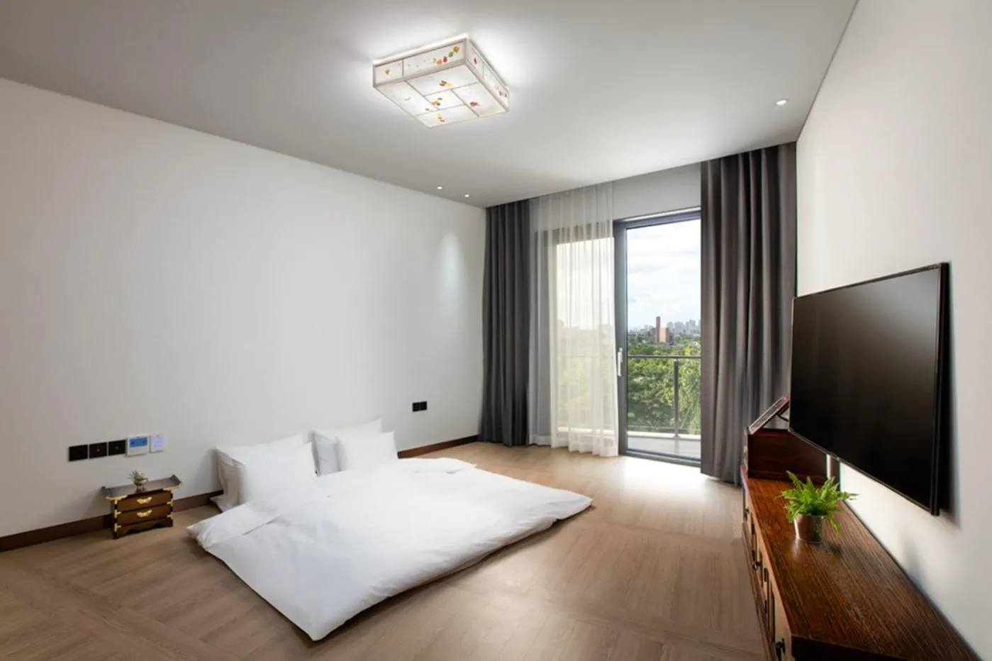 Bed in N Bridge Hotel JEON JU